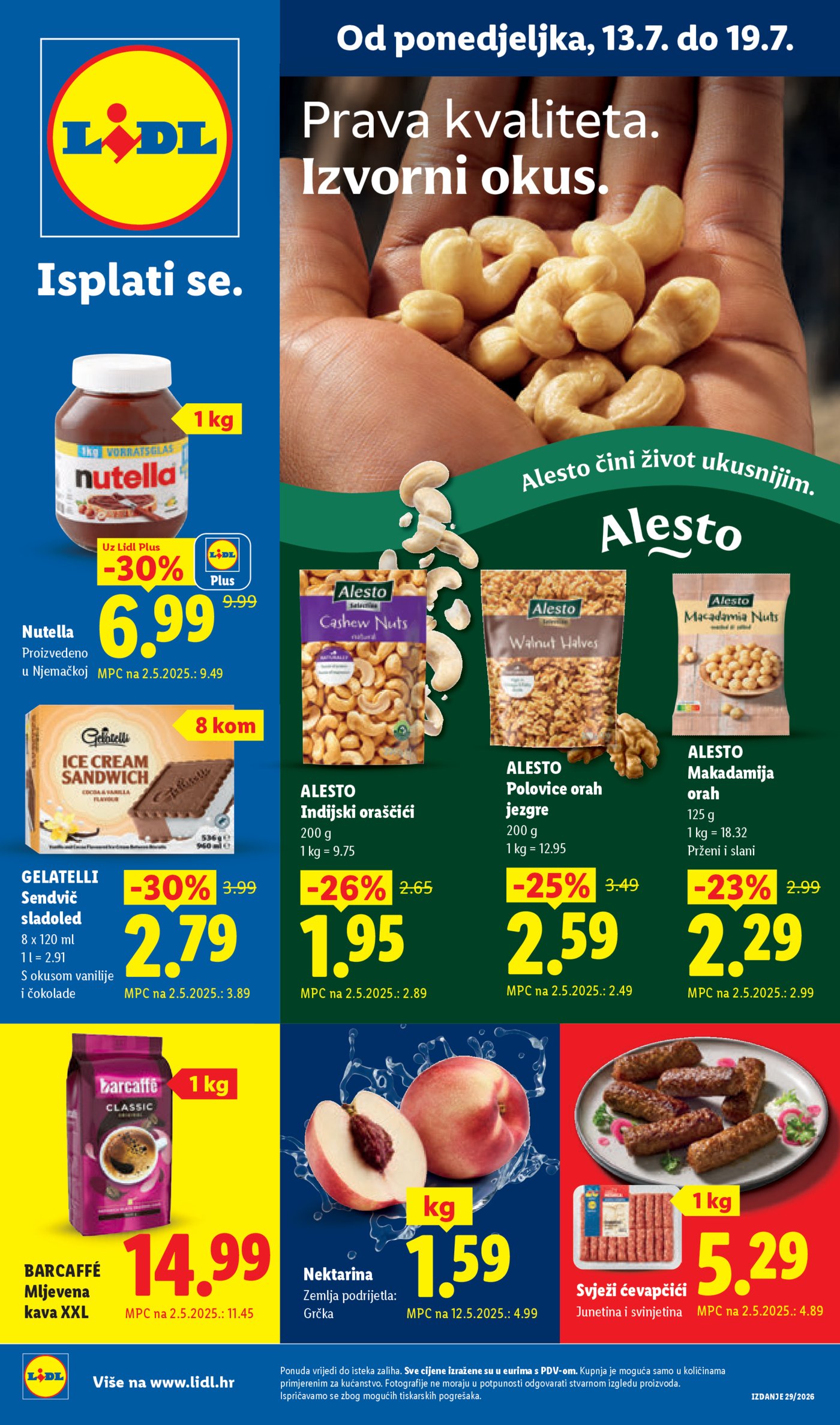 Lidl katalog super ponuda od ponedjeljka 13.07.2026. - 19.07.2026.