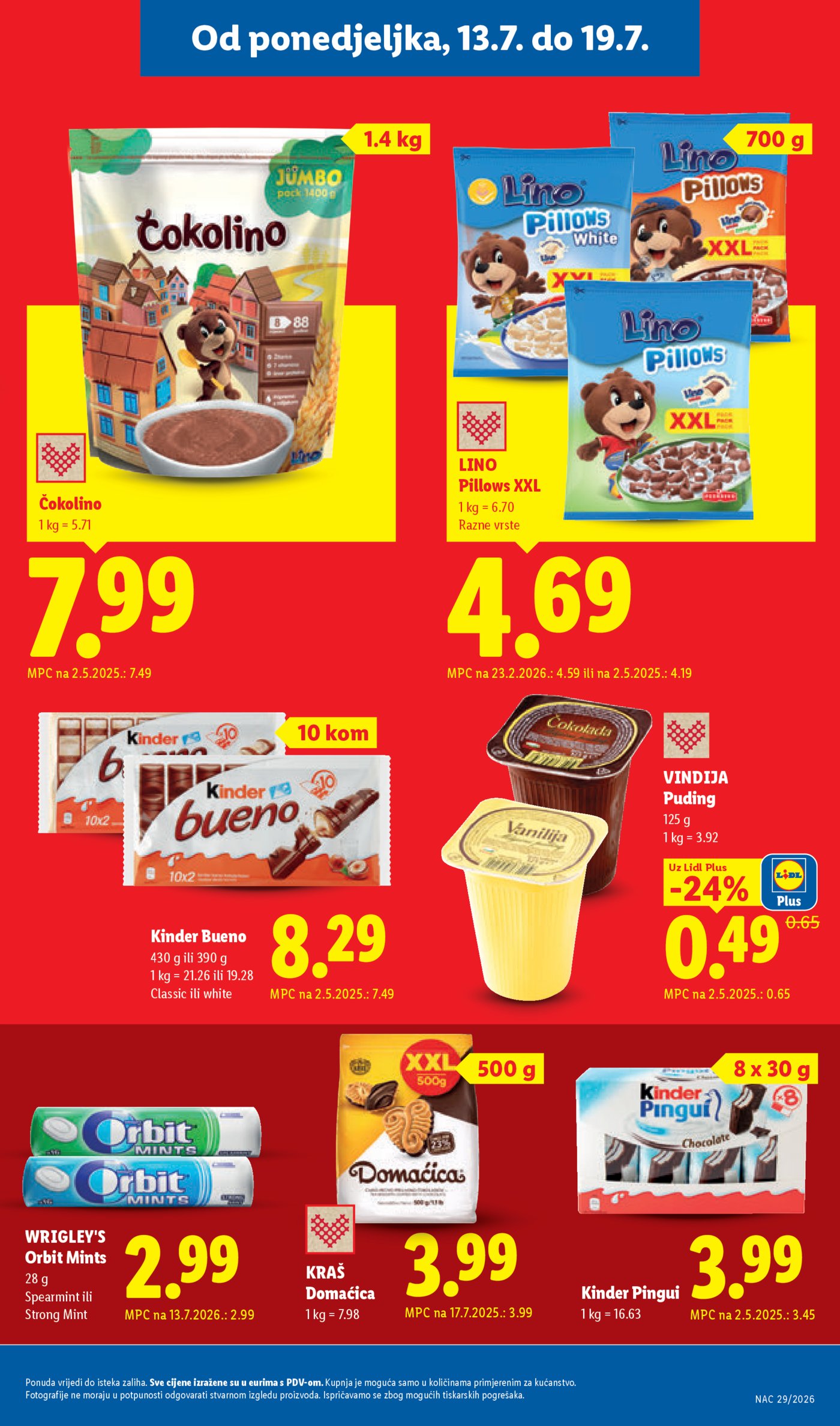 Lidl katalog super ponuda od ponedjeljka 13.07.2026. - 19.07.2026.