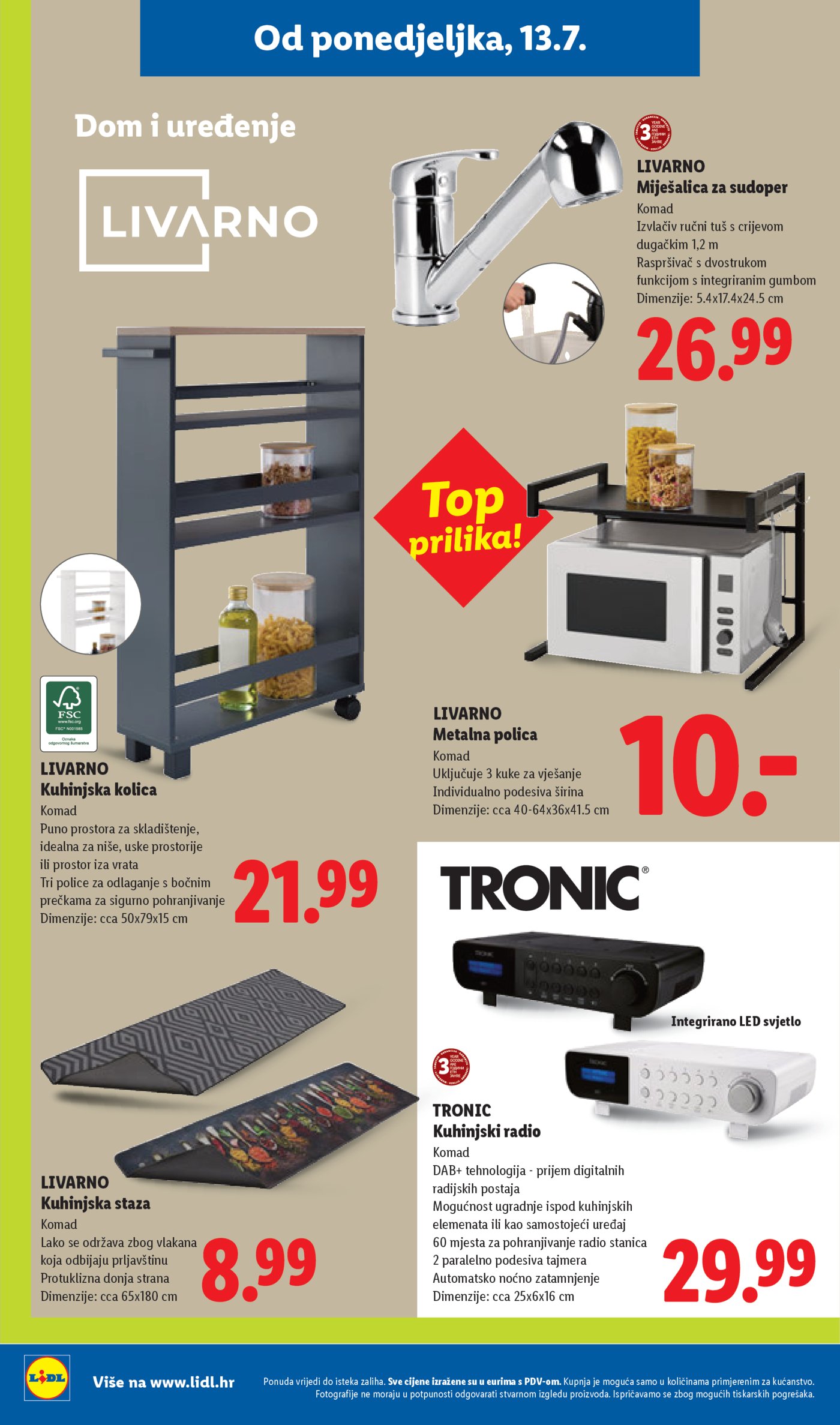 Lidl katalog super ponuda od ponedjeljka 13.07.2026. - 19.07.2026.