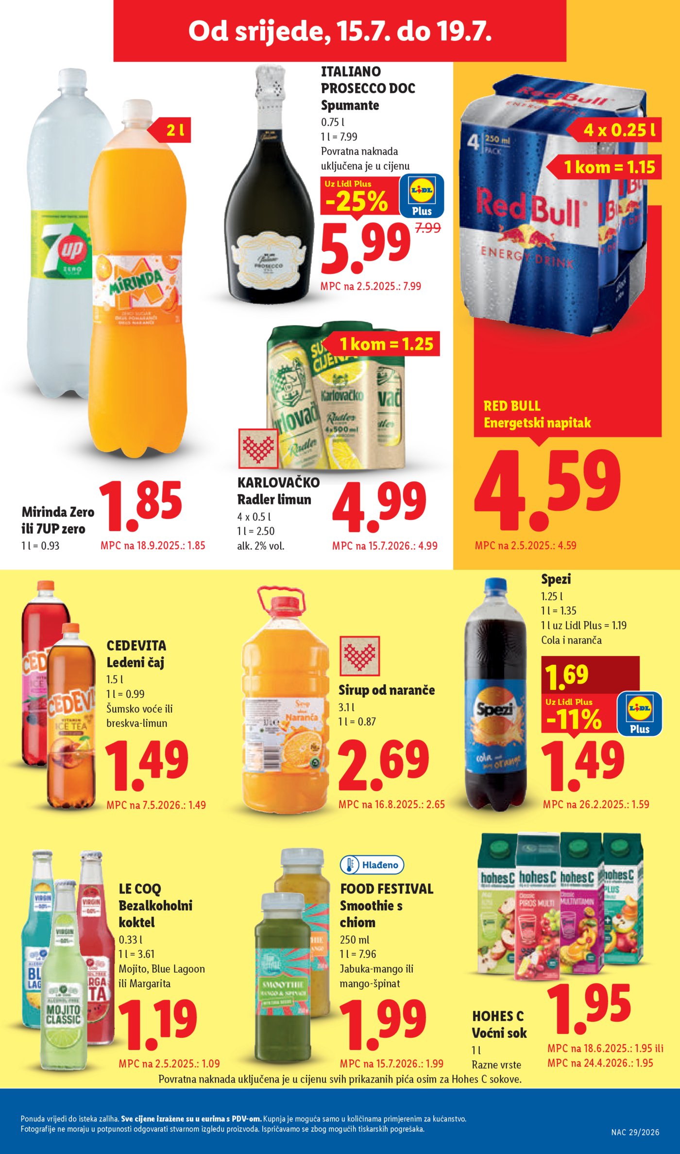 Lidl katalog super ponuda od ponedjeljka 13.07.2026. - 19.07.2026.