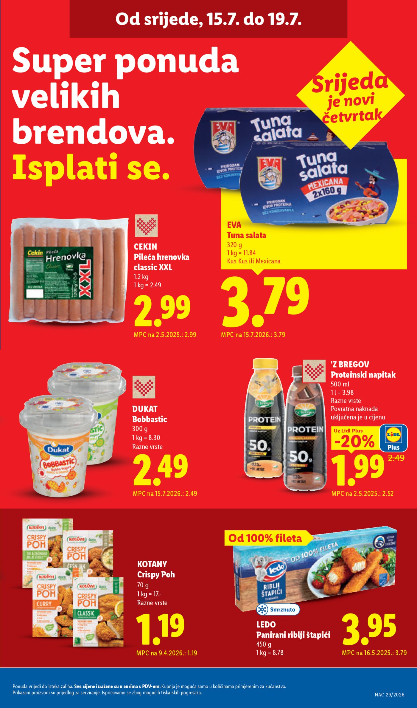 Lidl katalog super ponuda od ponedjeljka 13.07.2026. - 19.07.2026.