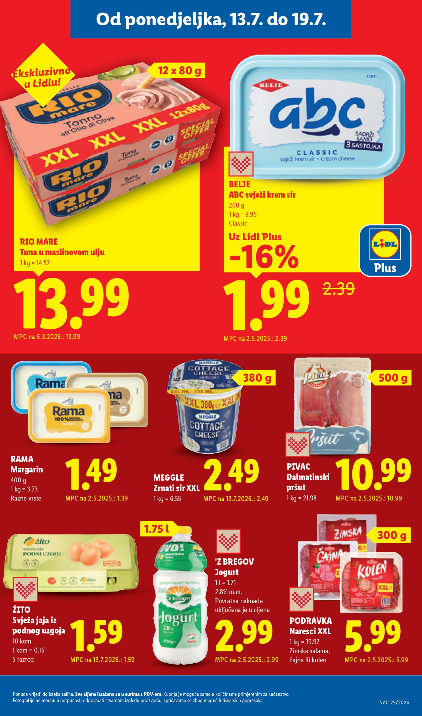 Lidl katalog super ponuda od ponedjeljka 13.07.2026. - 19.07.2026.