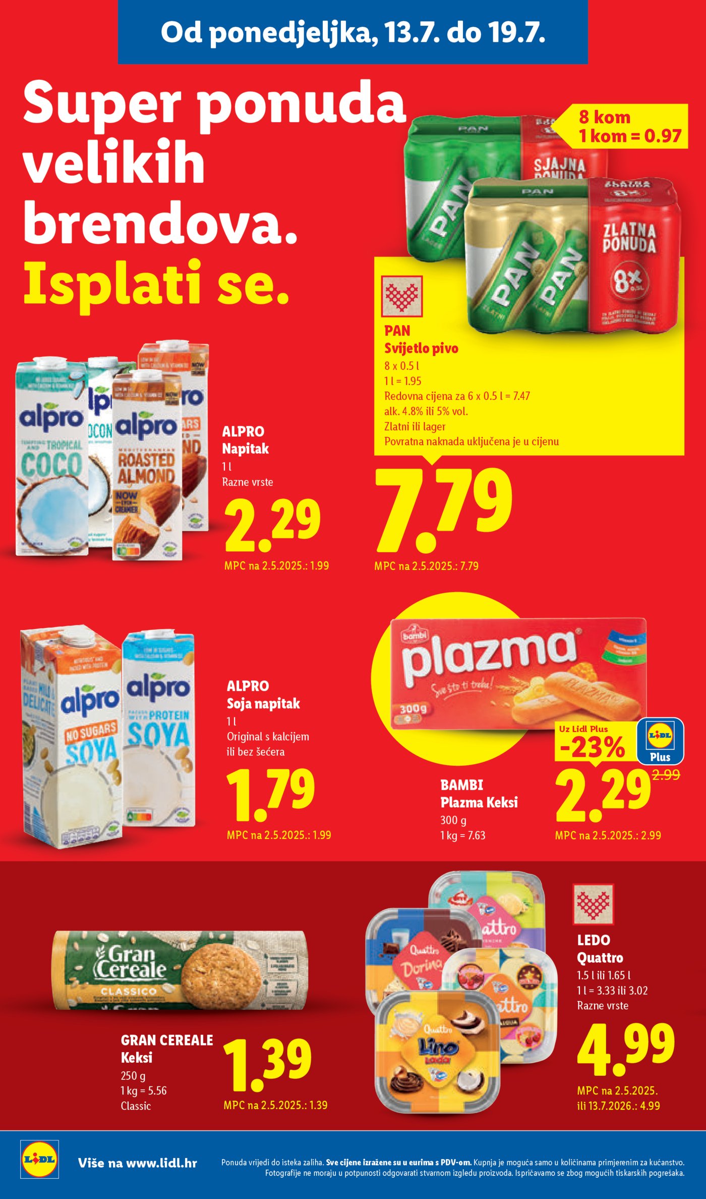 Lidl katalog super ponuda od ponedjeljka 13.07.2026. - 19.07.2026.