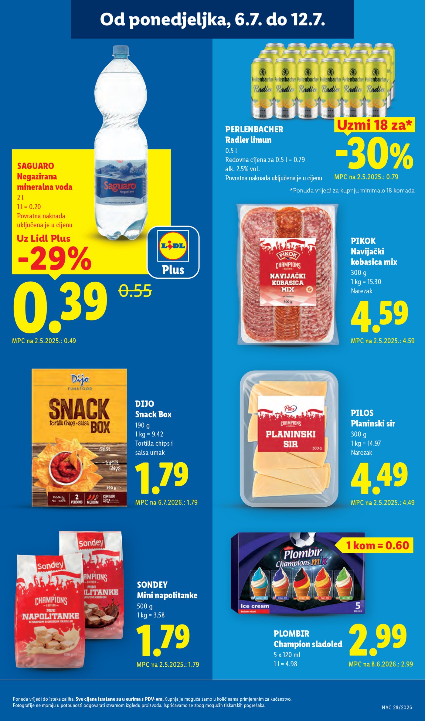 Lidl katalog Super ponuda od ponedjeljka 06.07.-12.07.2026.