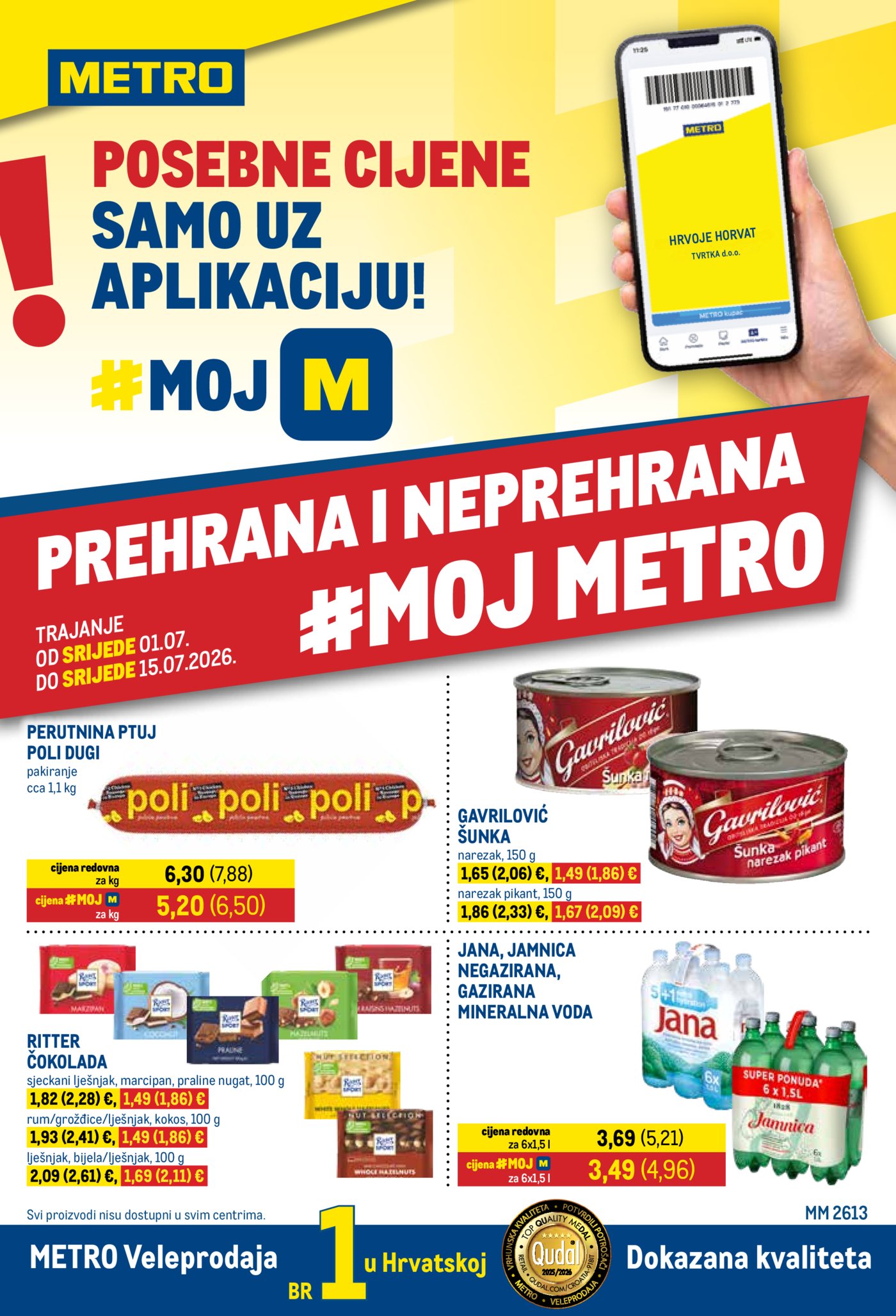 Metro katalog prehrana i neprehrana 01.07.-15.07.2026.