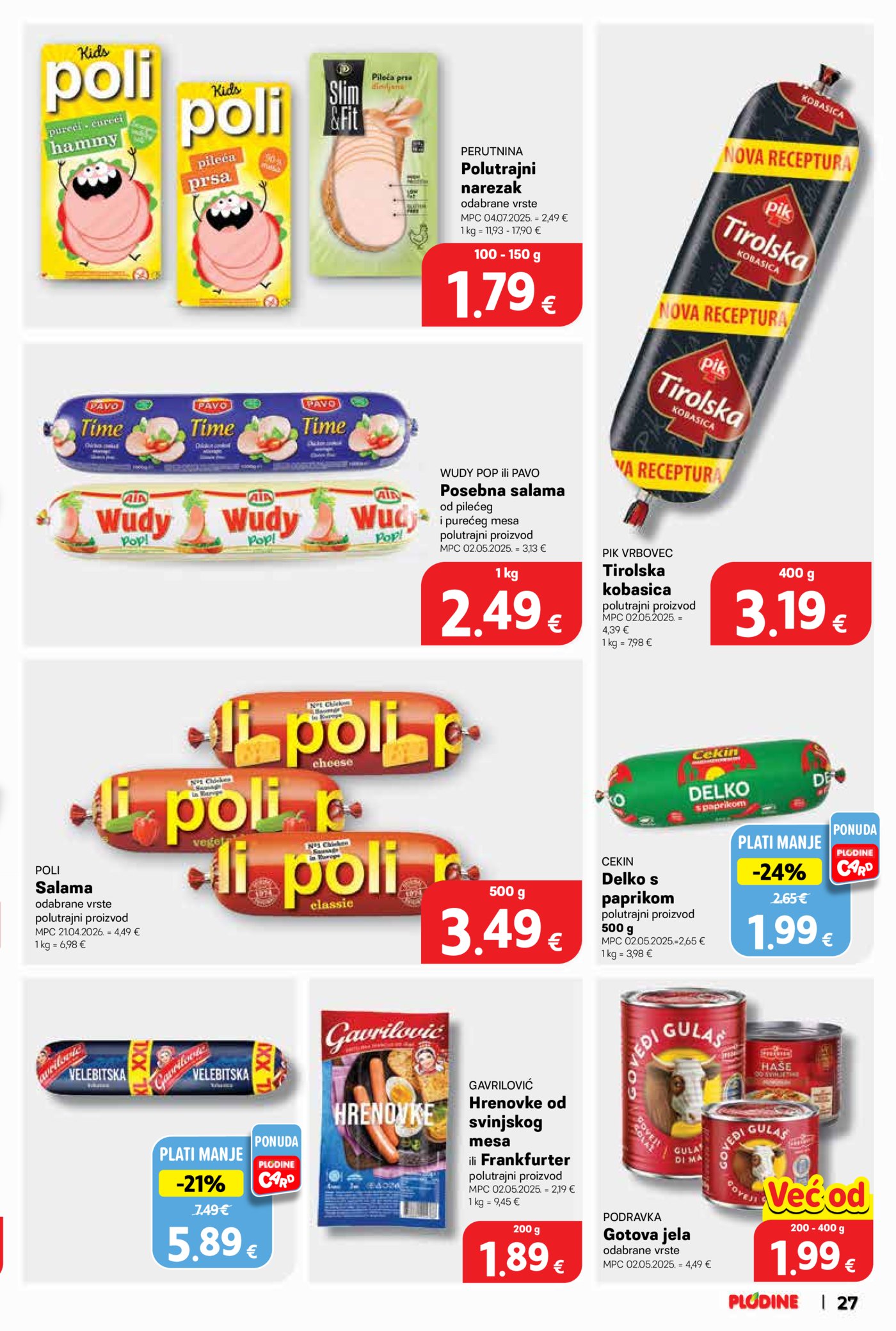Plodine katalog Akcija 15.07. - 21.07.2026.