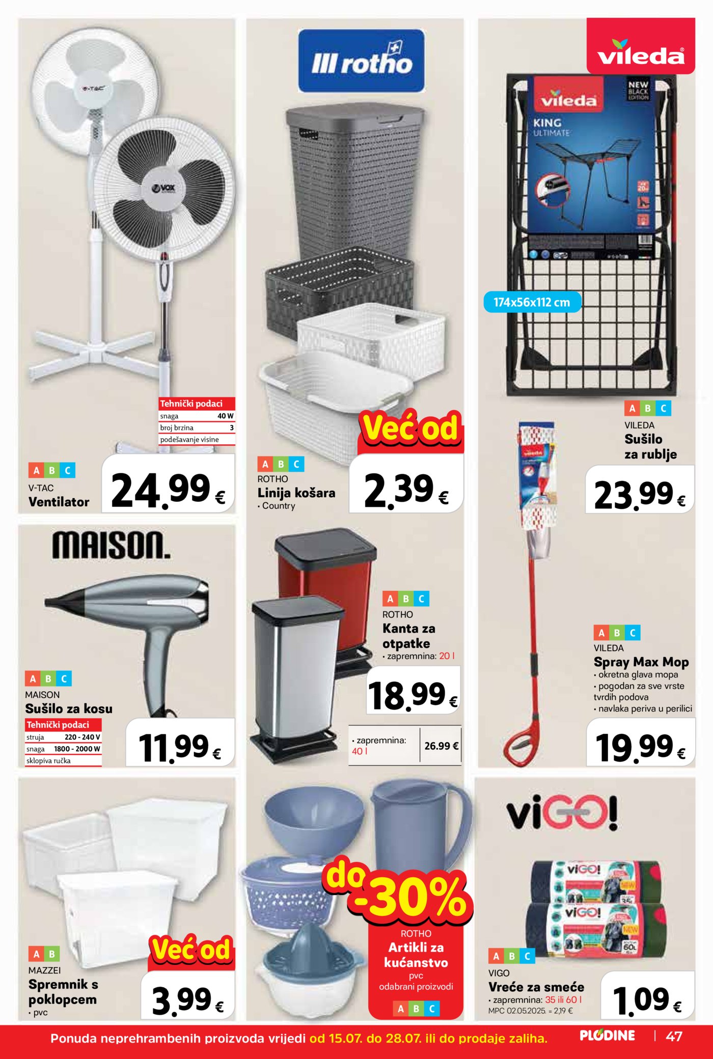Plodine katalog Akcija 15.07. - 21.07.2026.