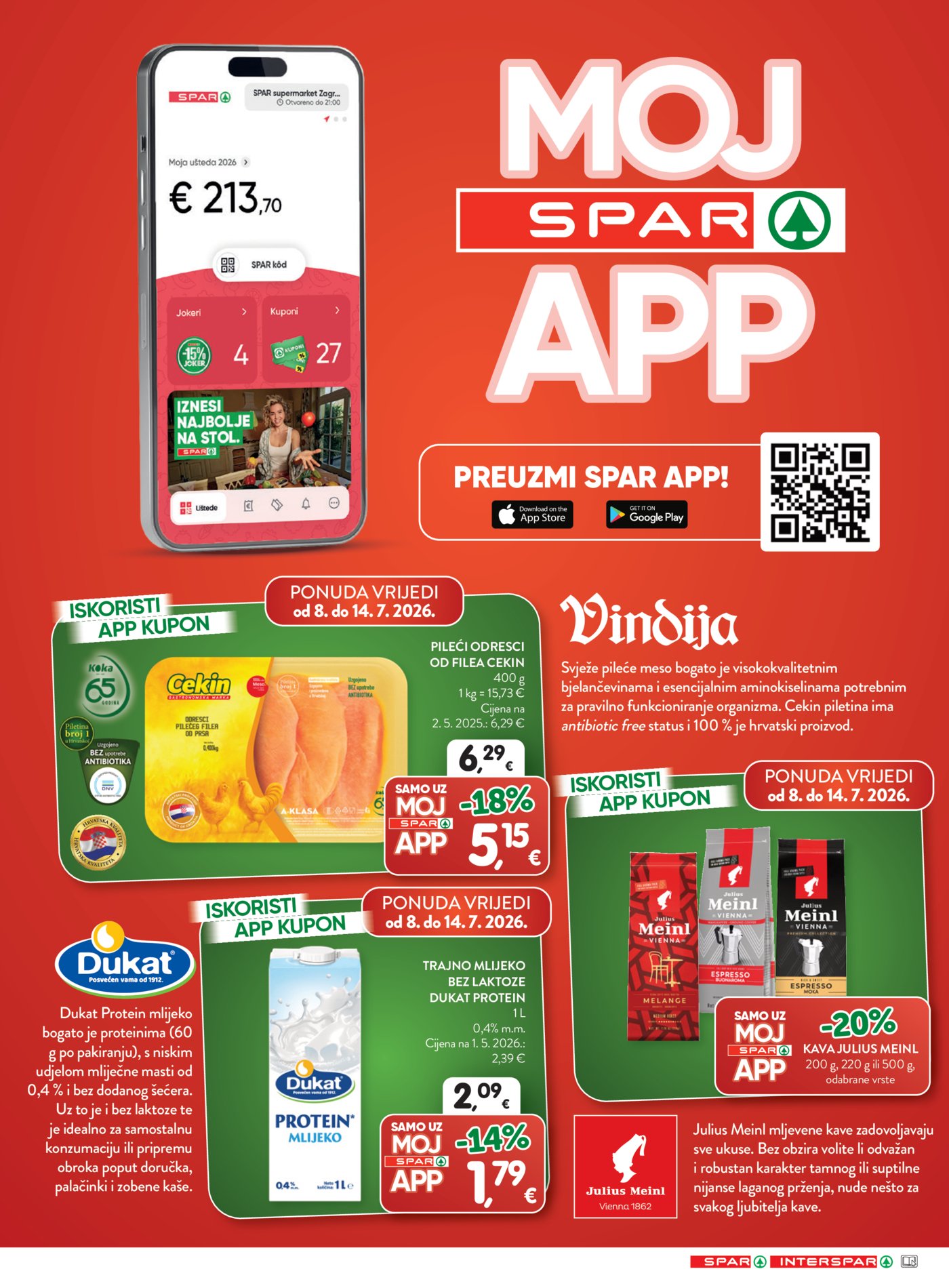 SPAR INTERSPAR katalog Akcija 08.07. - 14.07.2026.