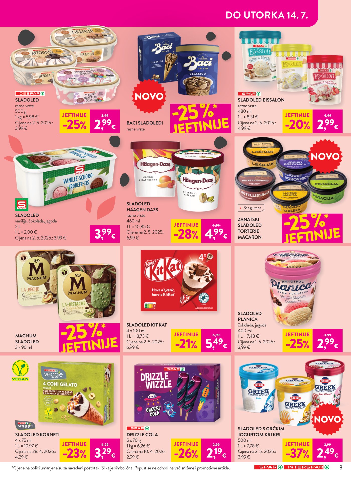 SPAR INTERSPAR katalog Akcija 08.07. - 14.07.2026.