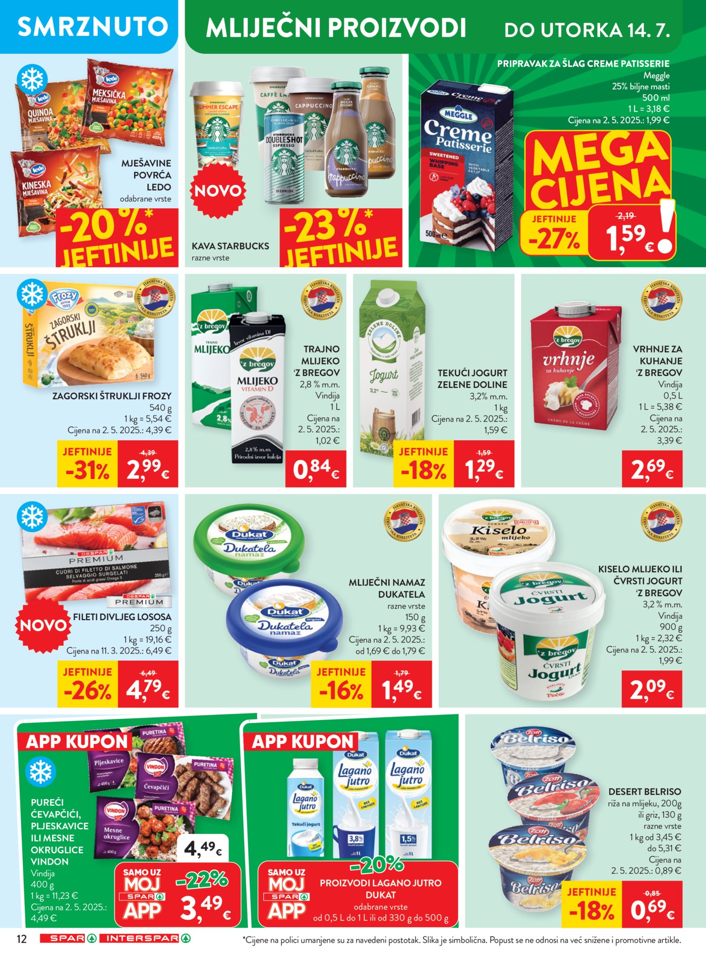 SPAR INTERSPAR katalog Akcija 08.07. - 14.07.2026.