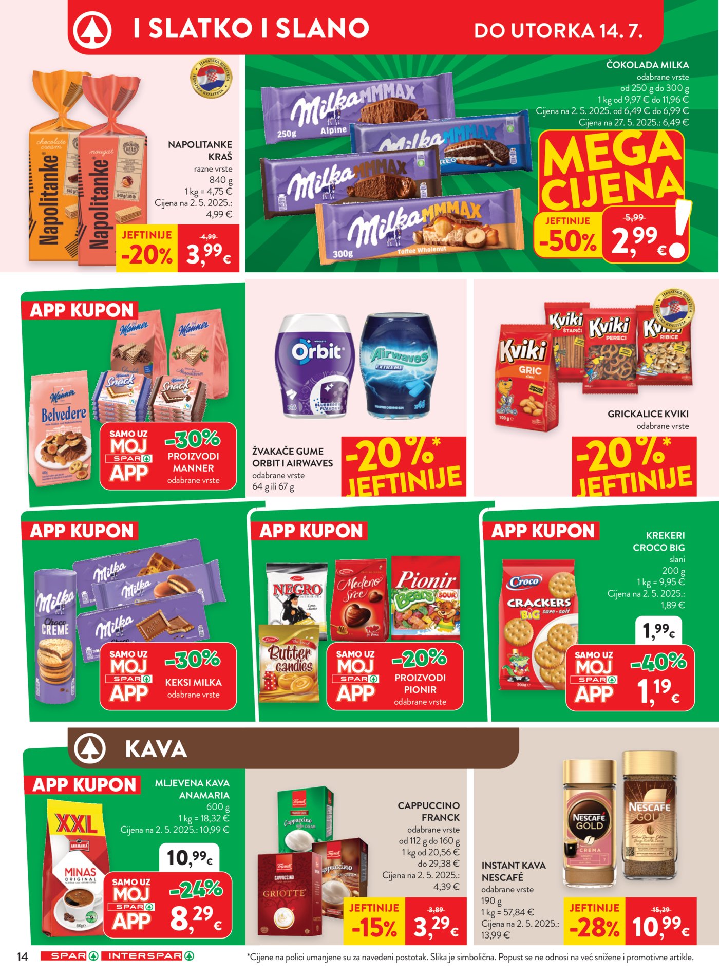 SPAR INTERSPAR katalog Akcija 08.07. - 14.07.2026.