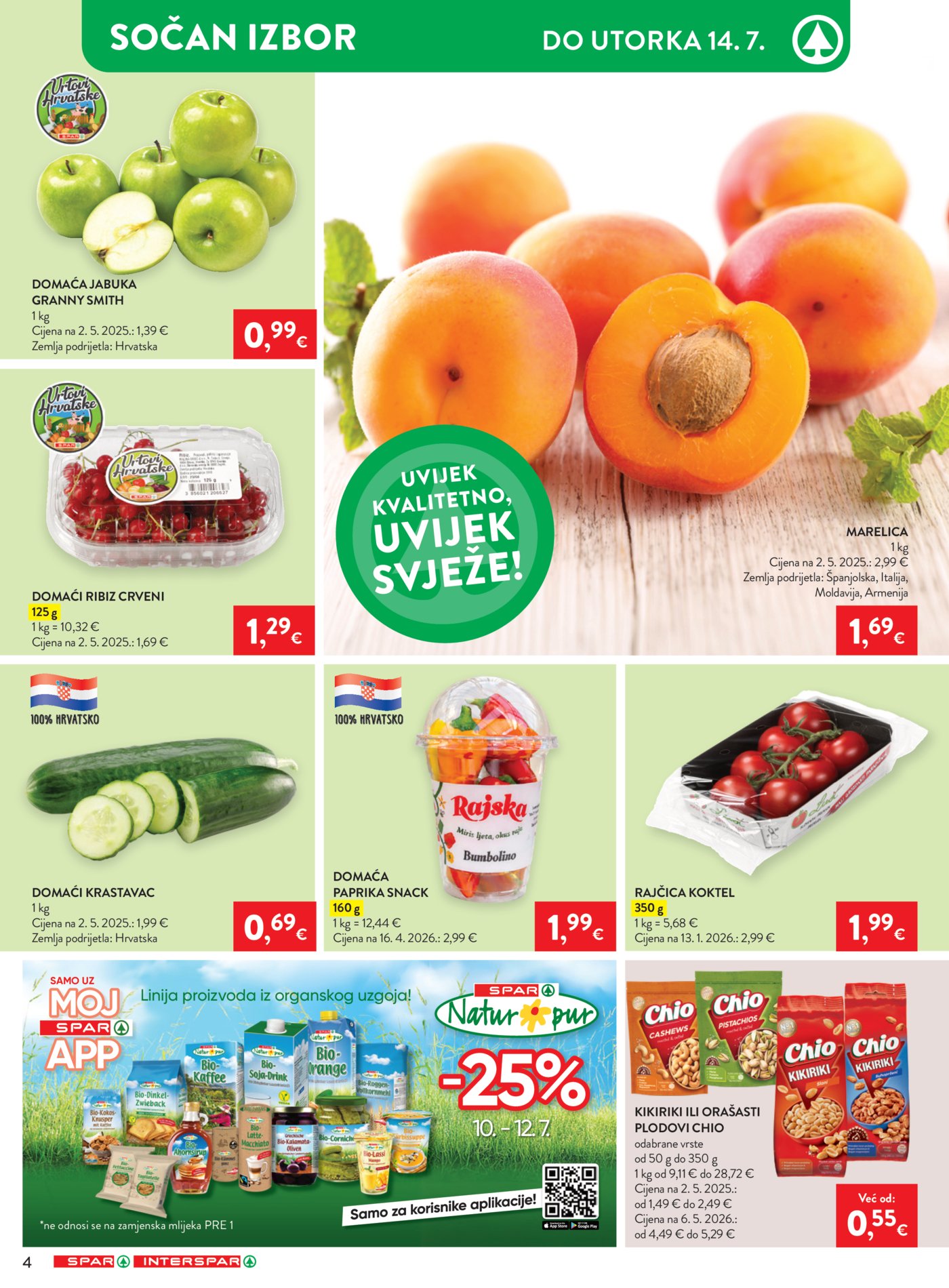 SPAR INTERSPAR katalog Akcija 08.07. - 14.07.2026.