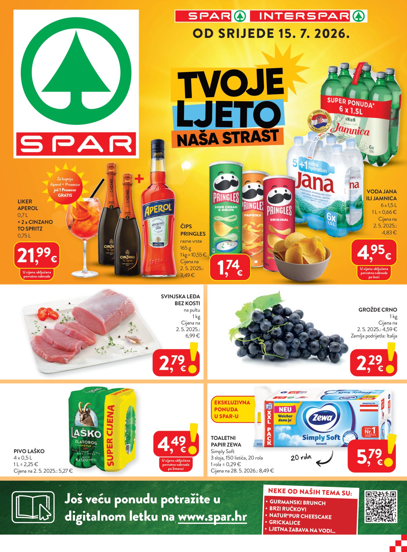 Spar Interspar katalog Akcija 15.07. - 21.07.2026.
