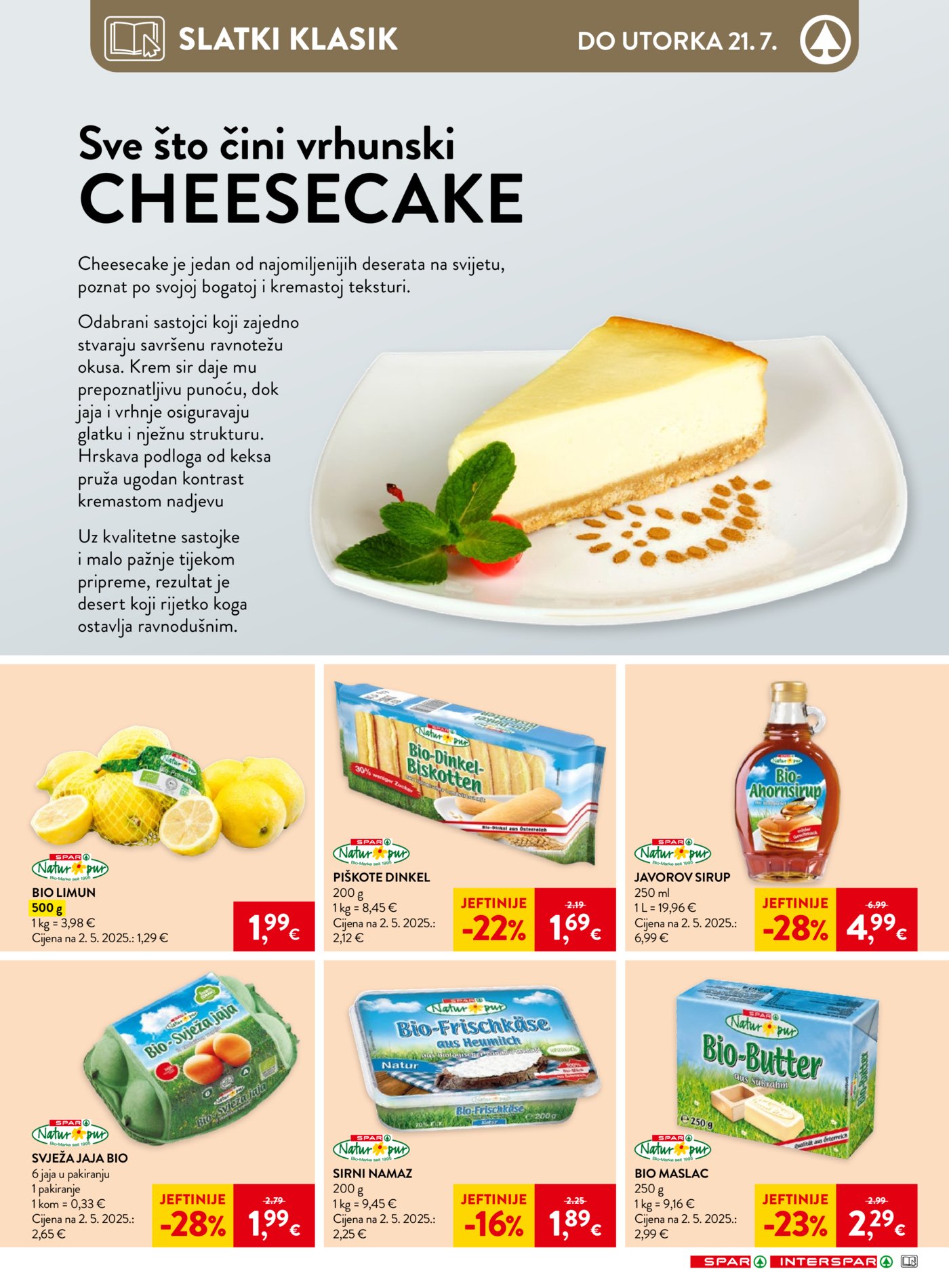 Spar Interspar katalog Akcija 15.07. - 21.07.2026.