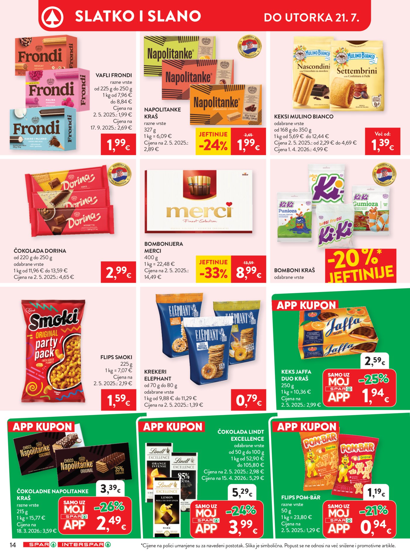 Spar Interspar katalog Akcija 15.07. - 21.07.2026.