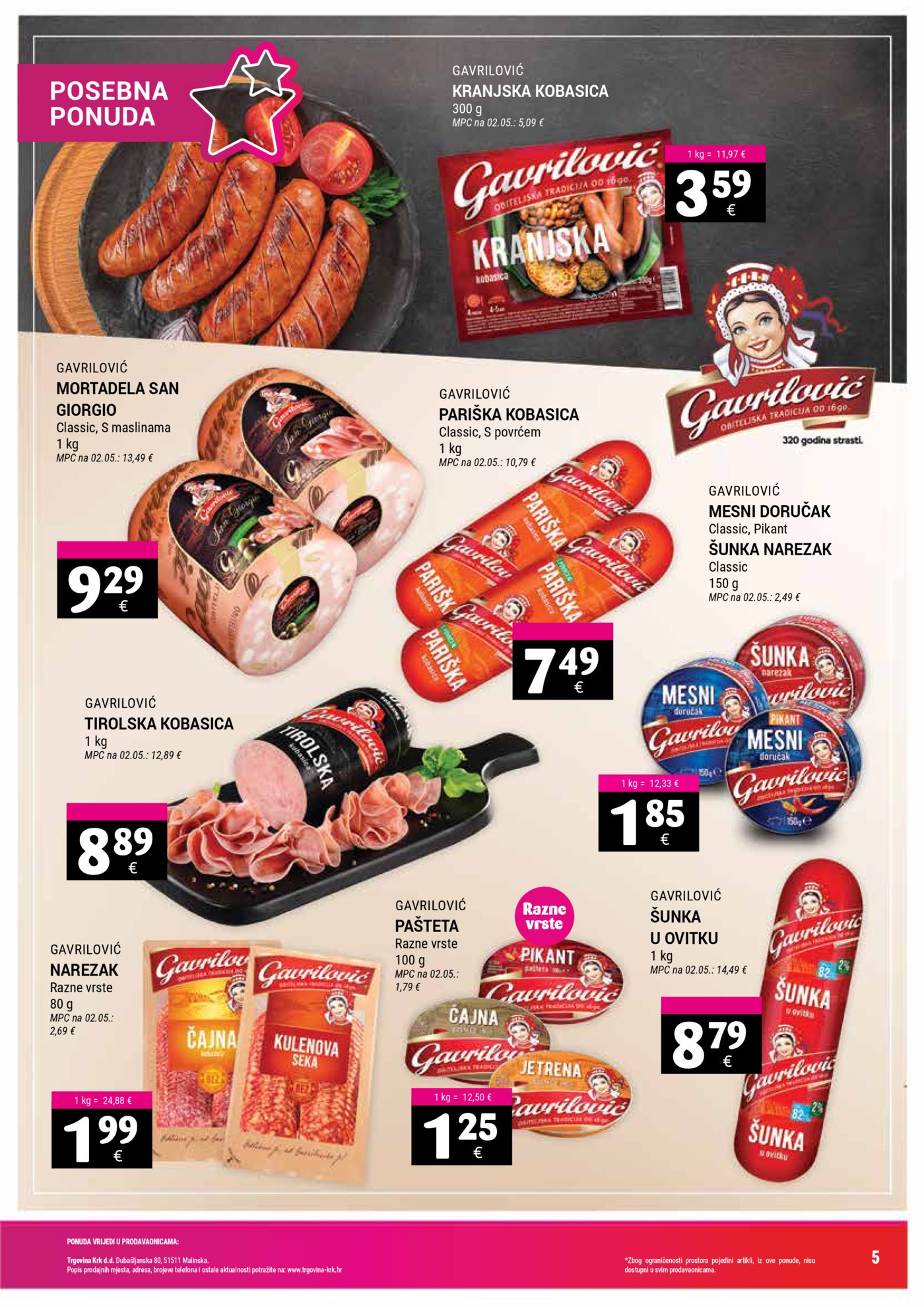 Trgovina Krk katalog Akcija 01.07. - 15.07.2026.