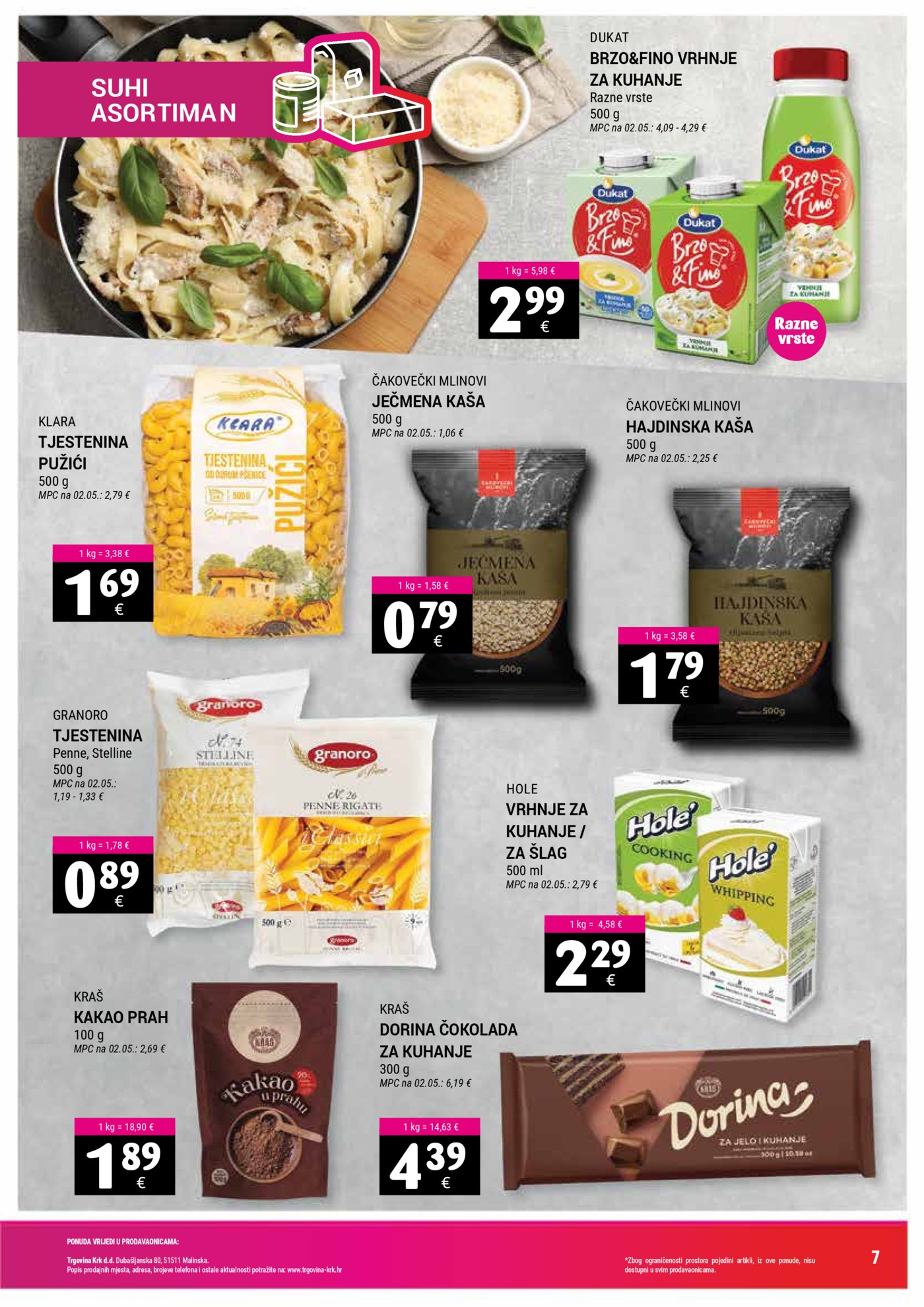 Trgovina Krk katalog Akcija 01.07. - 15.07.2026.