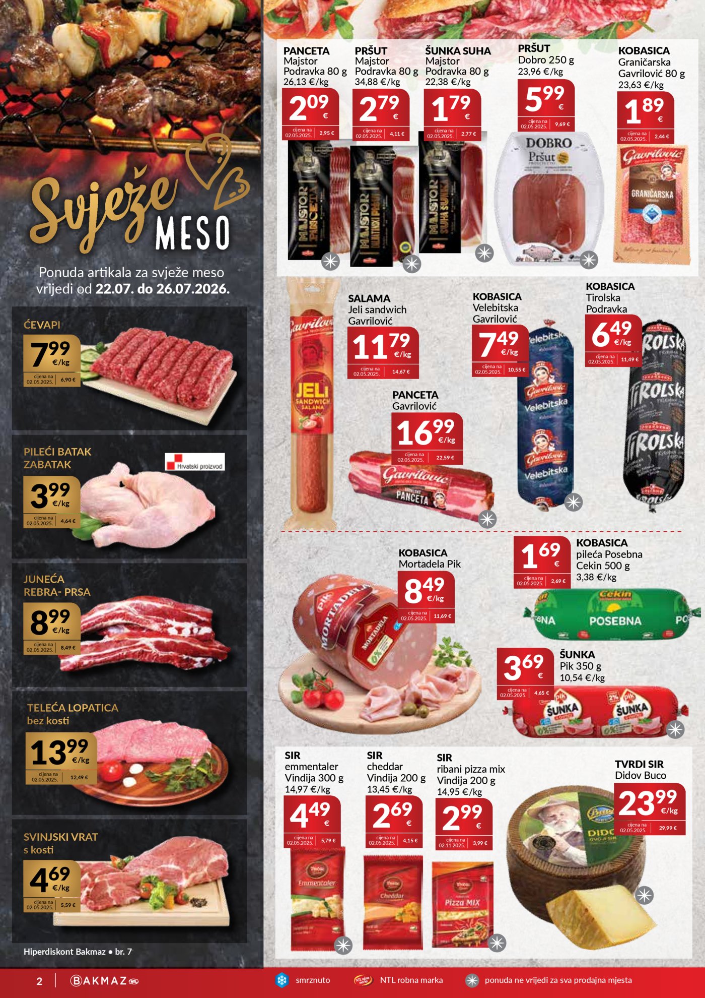 Bakmaz katalog Akcija 22.07. - 28.07.2026.