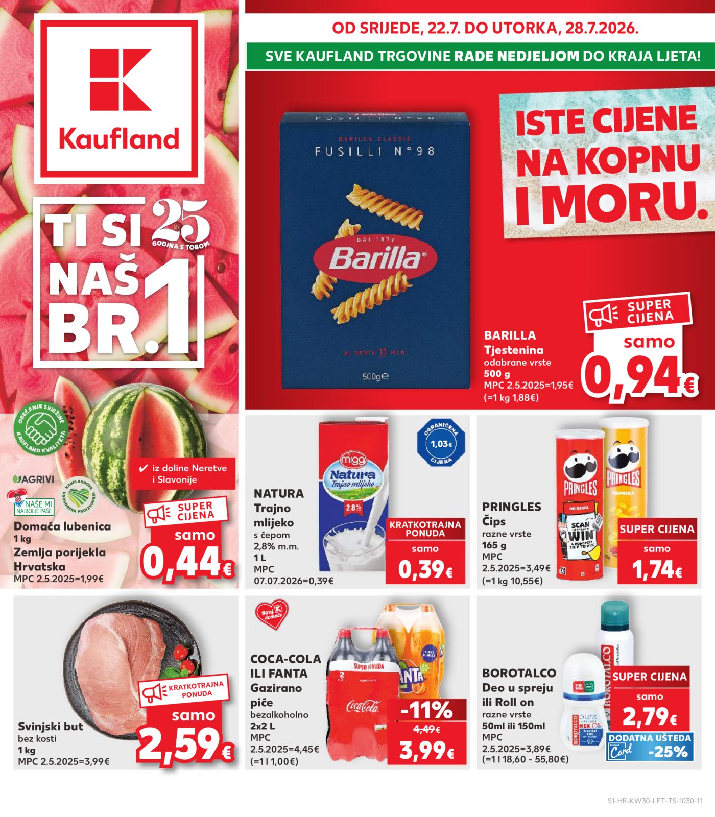 Kaufland katalog Akcija 22.07. - 28.07.2026.