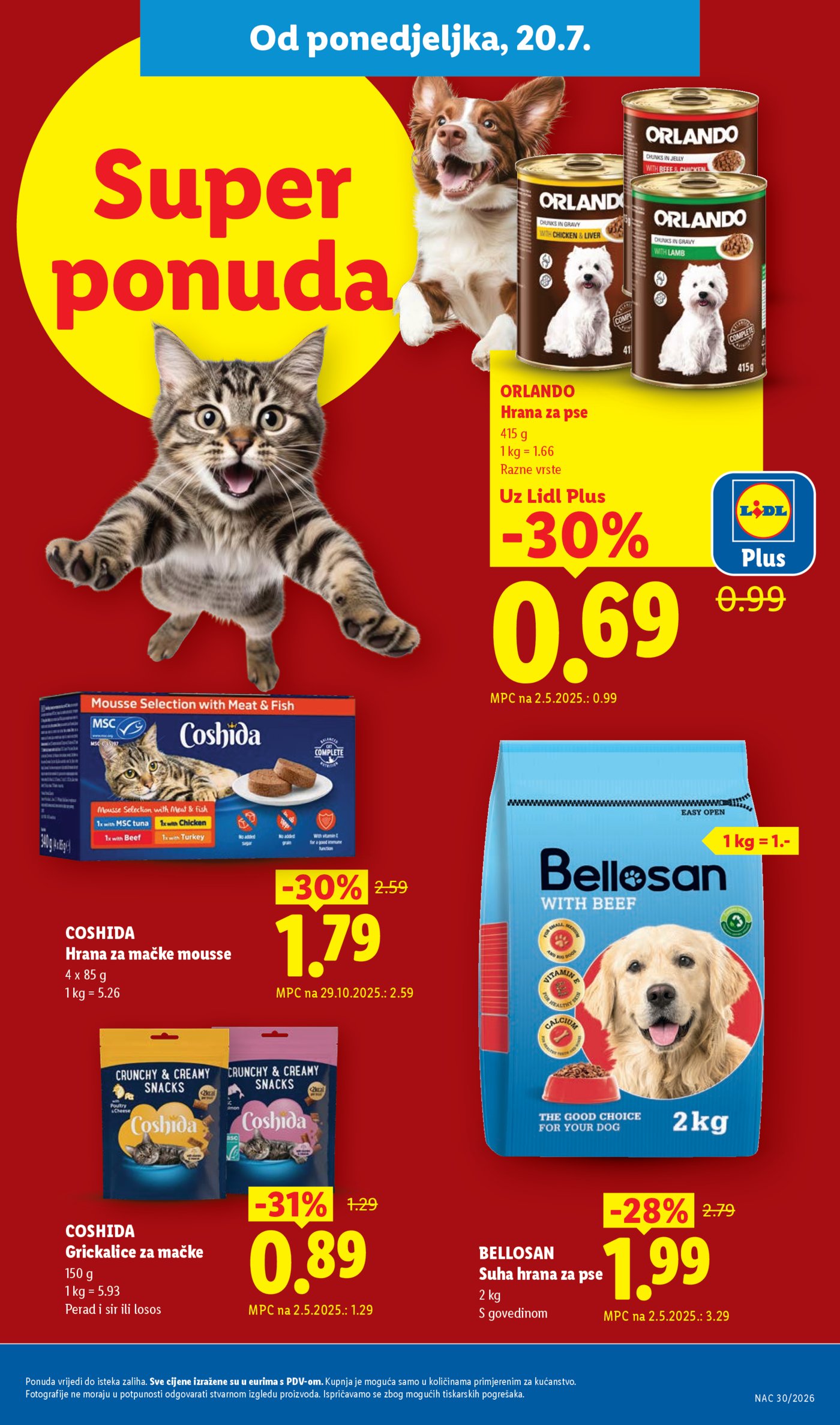Lidl katalog super ponuda od ponedjeljka 20.07.-26.07.2026.
