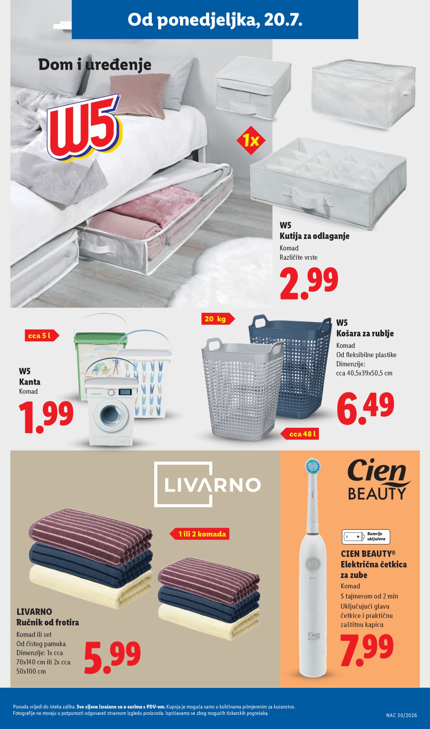 Lidl katalog super ponuda od ponedjeljka 20.07.-26.07.2026.