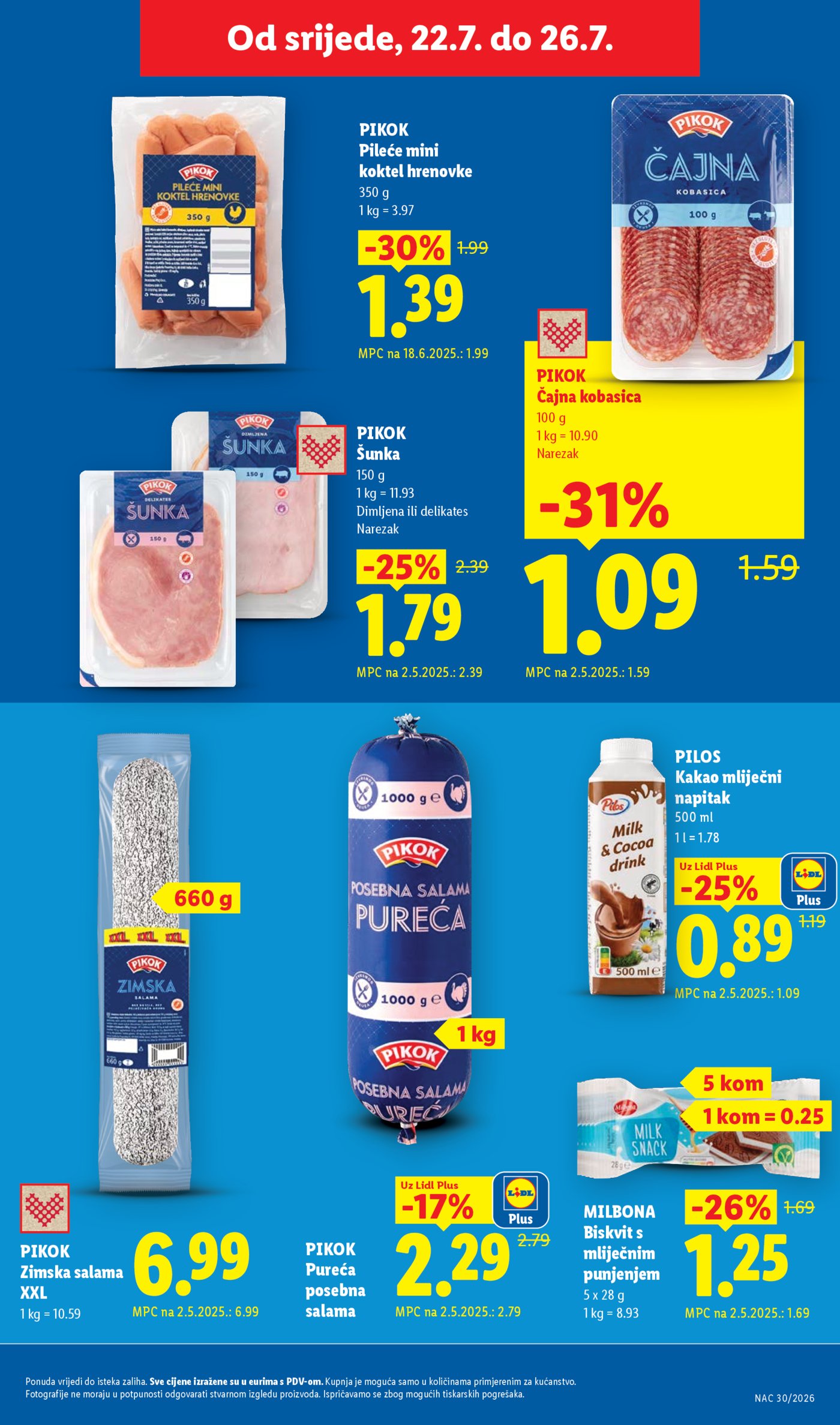Lidl katalog super ponuda od ponedjeljka 20.07.-26.07.2026.