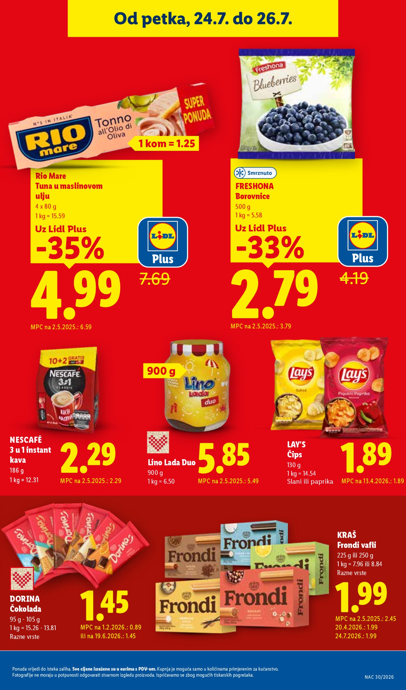 Lidl katalog super ponuda od ponedjeljka 20.07.-26.07.2026.