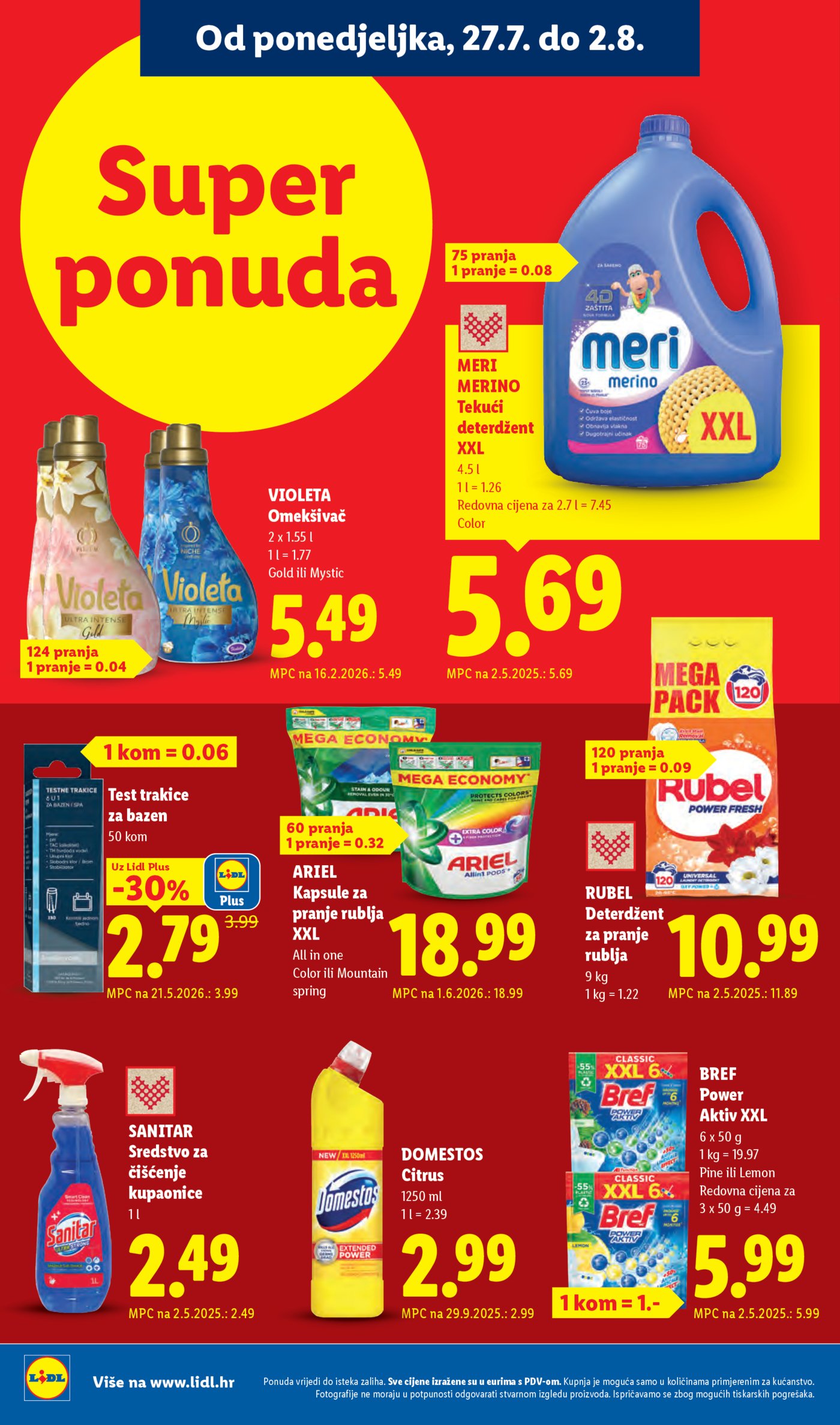Lidl katatalog Super ponuda 27.07.-02.08.2026.