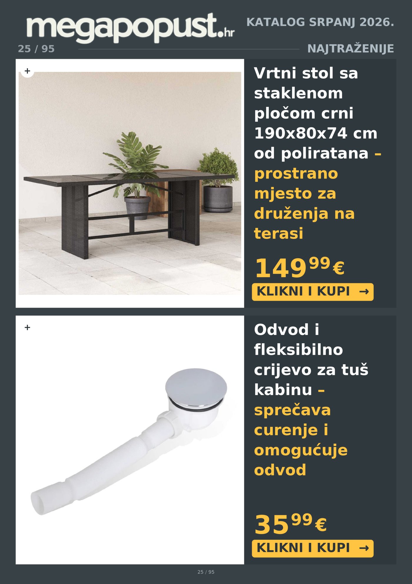 Megapopust.hr katalog Srpanj/Kolovoz 2026