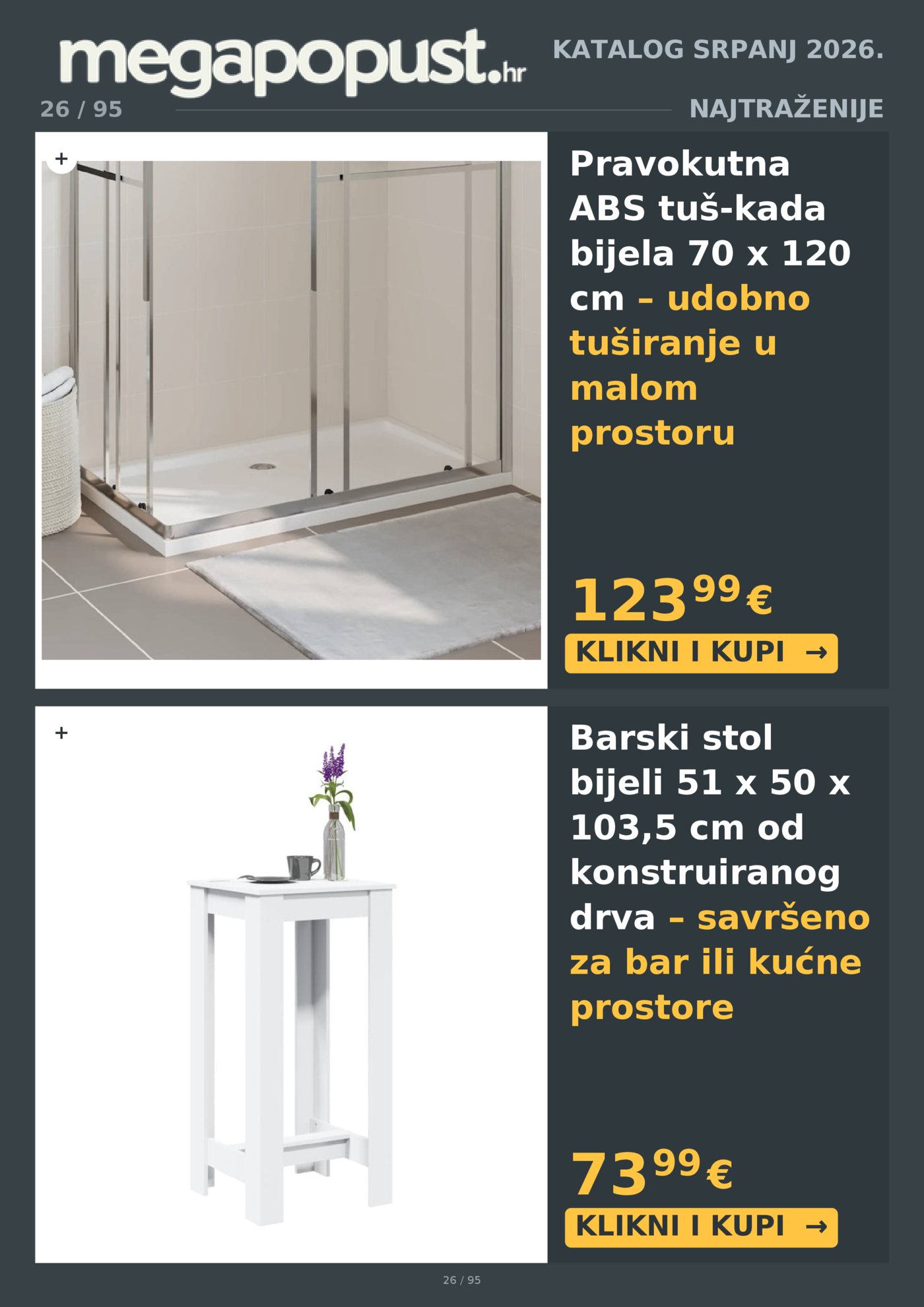 Megapopust.hr katalog Srpanj/Kolovoz 2026