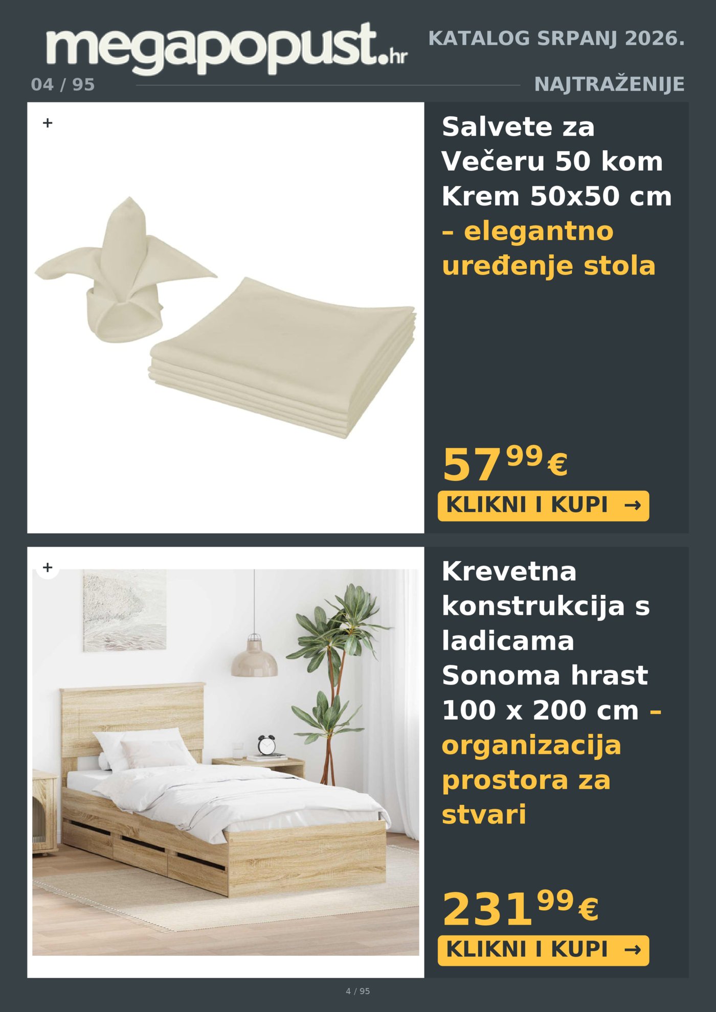 Megapopust.hr katalog Srpanj/Kolovoz 2026
