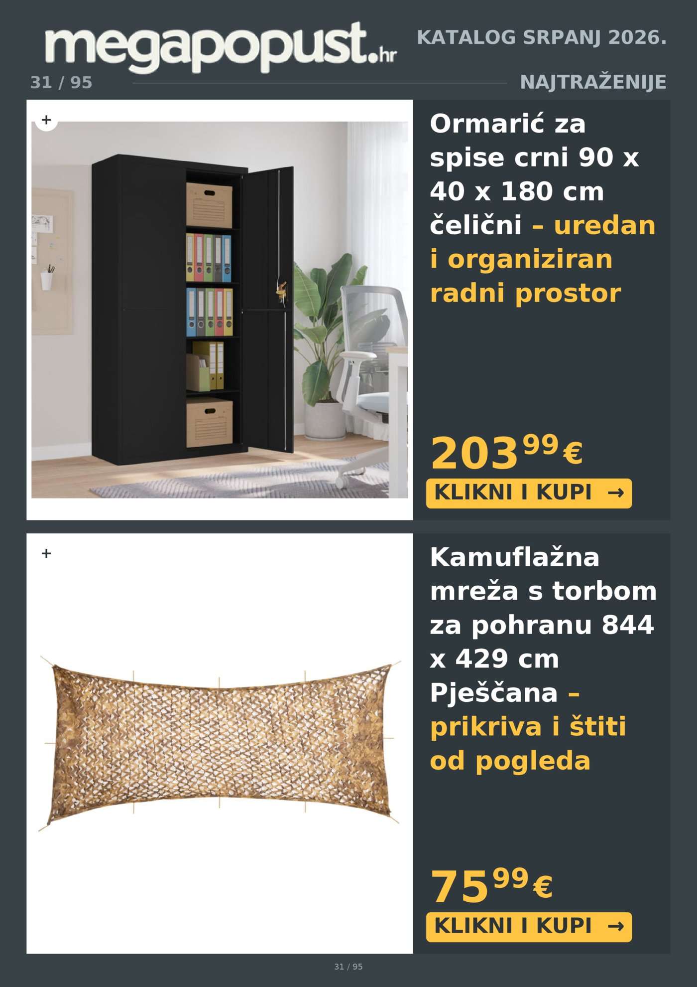 Megapopust.hr katalog Srpanj/Kolovoz 2026