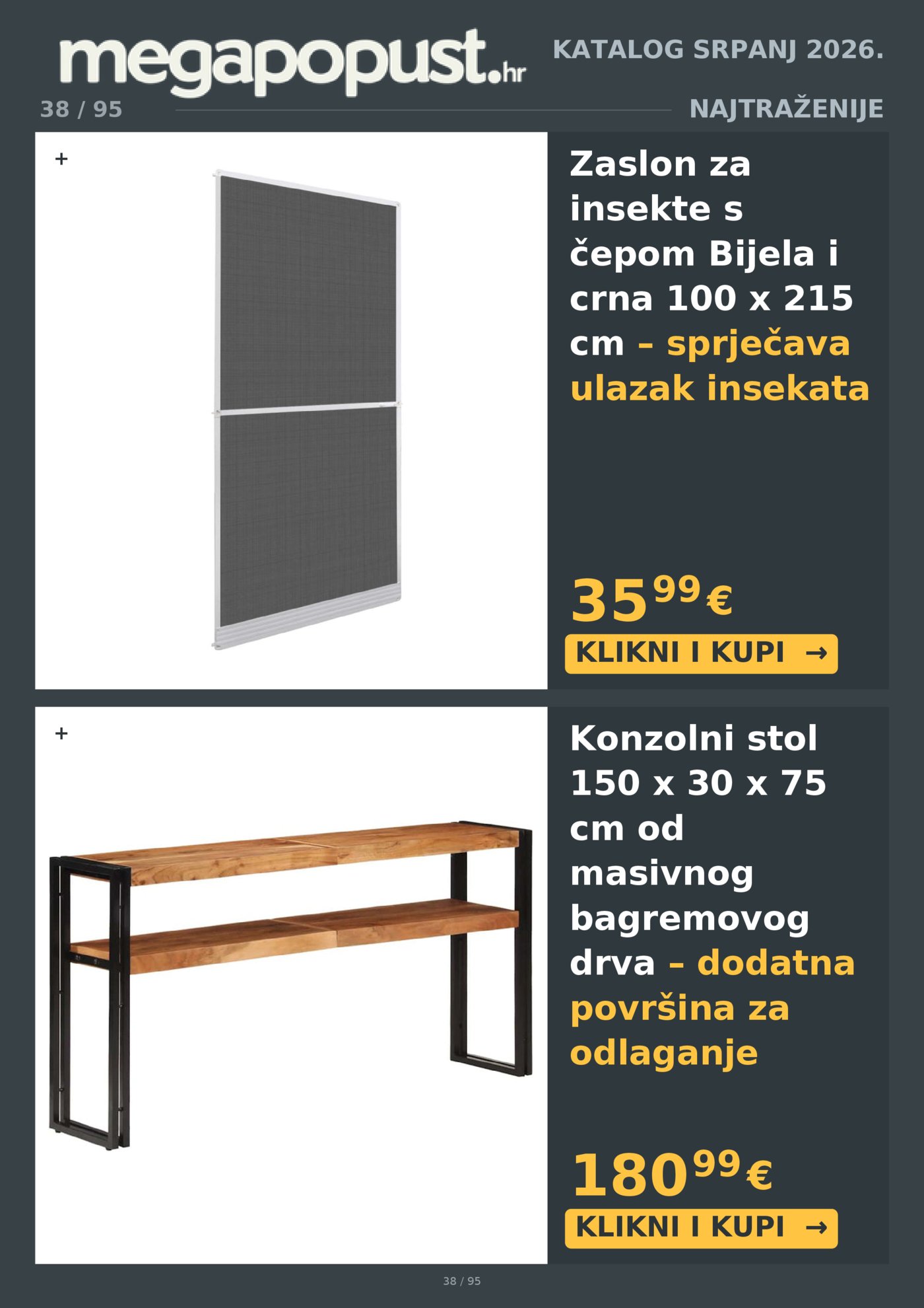 Megapopust.hr katalog Srpanj/Kolovoz 2026