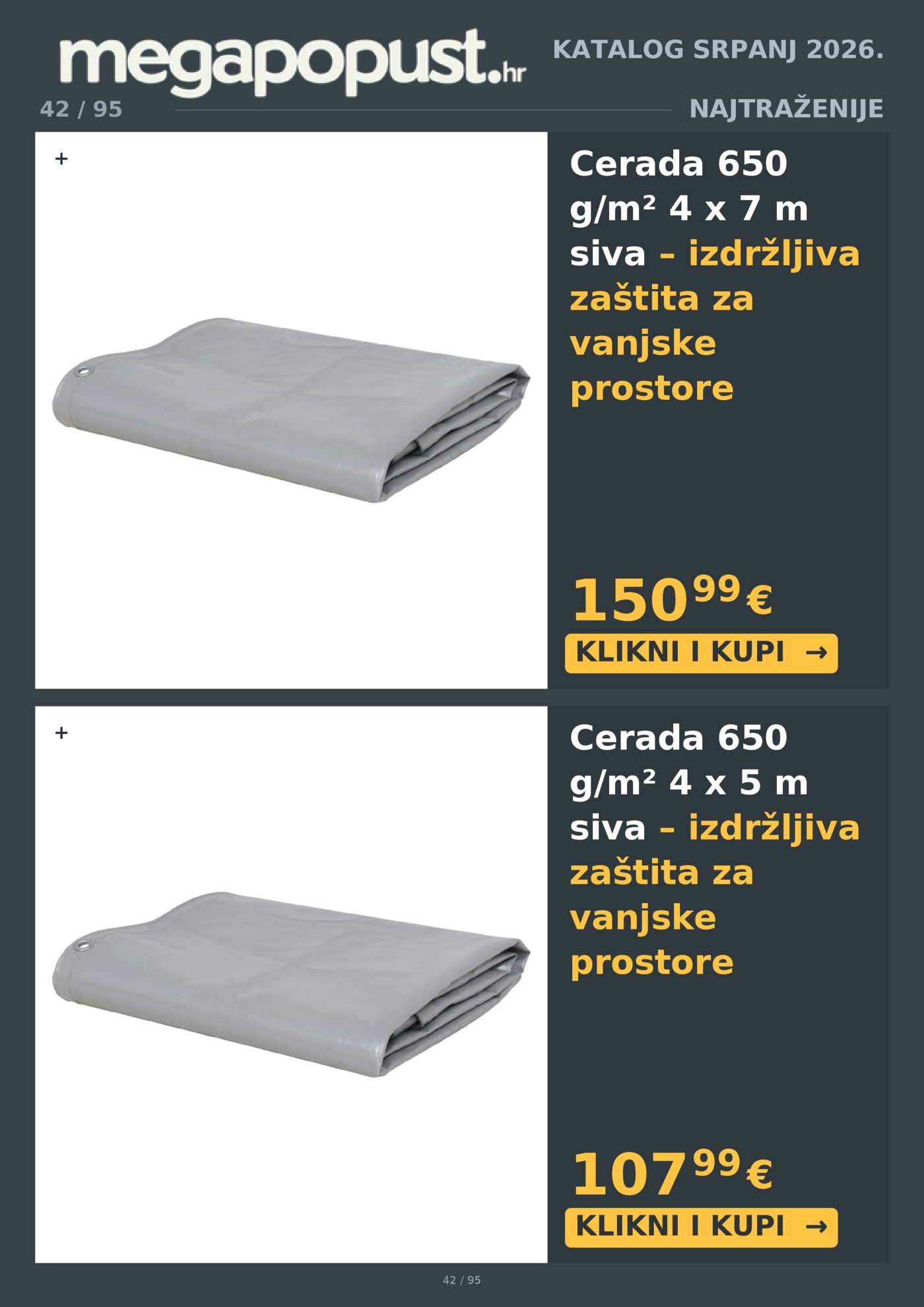 Megapopust.hr katalog Srpanj/Kolovoz 2026