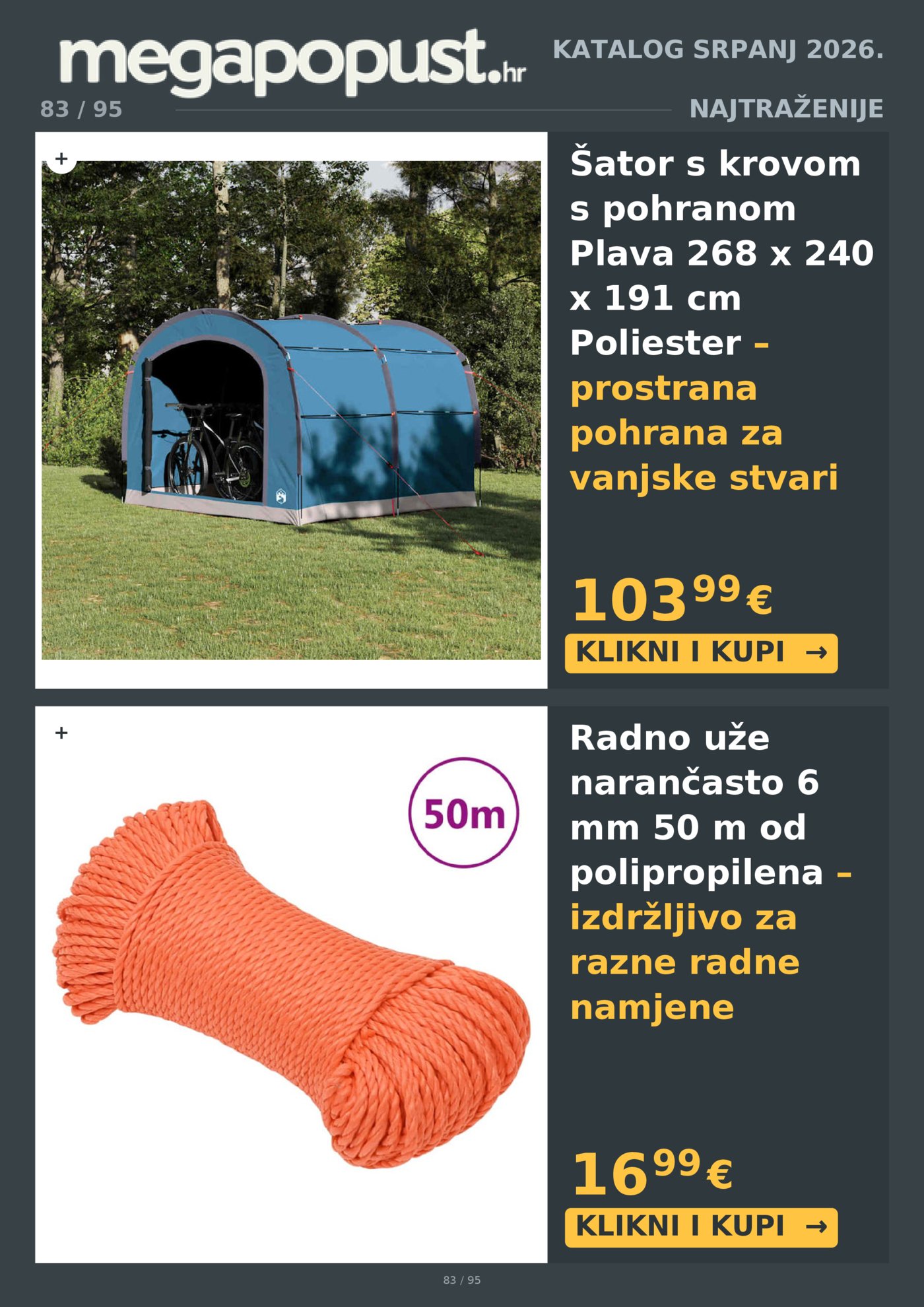 Megapopust.hr katalog Srpanj/Kolovoz 2026