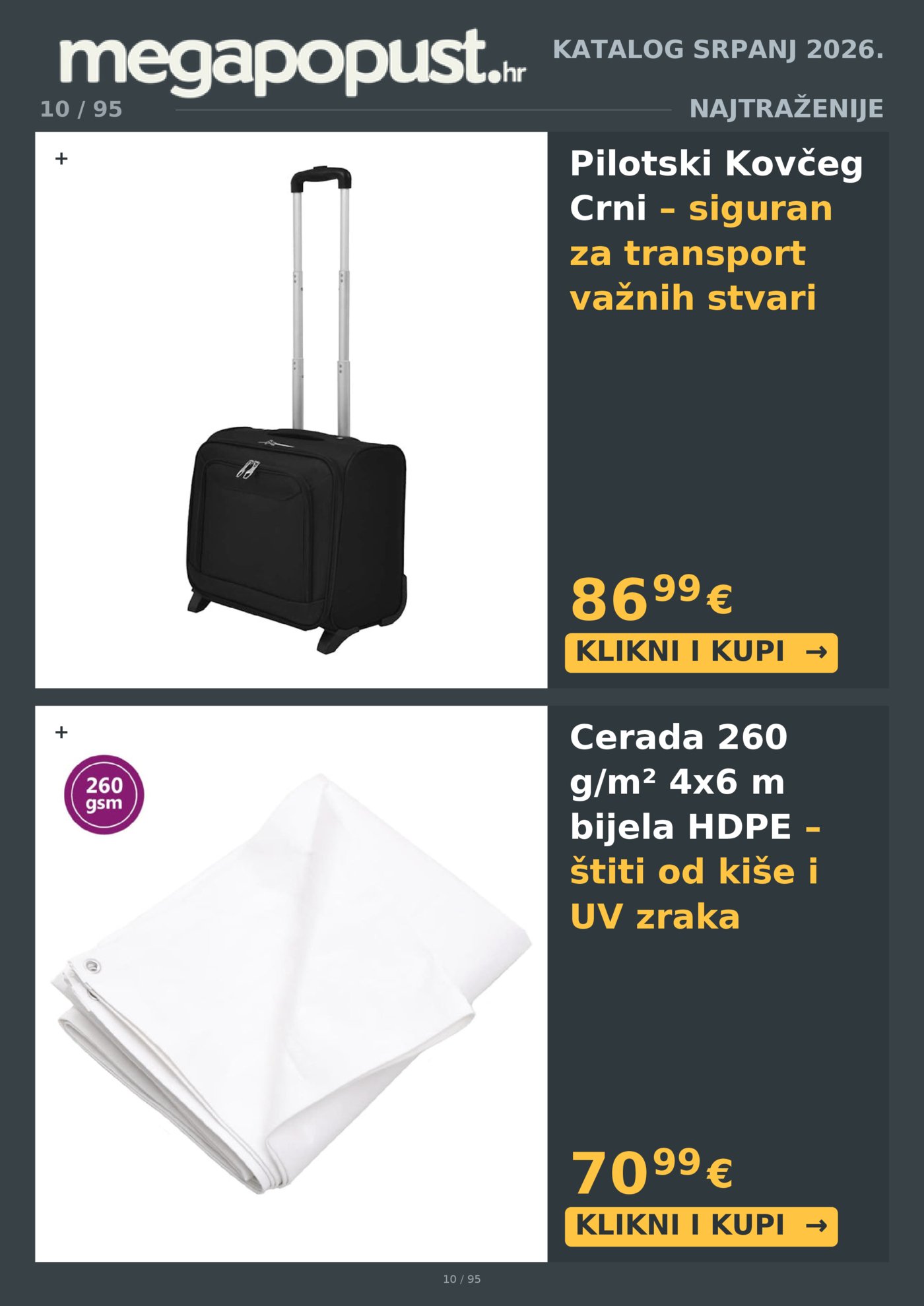 Megapopust.hr katalog Srpanj/Kolovoz 2026