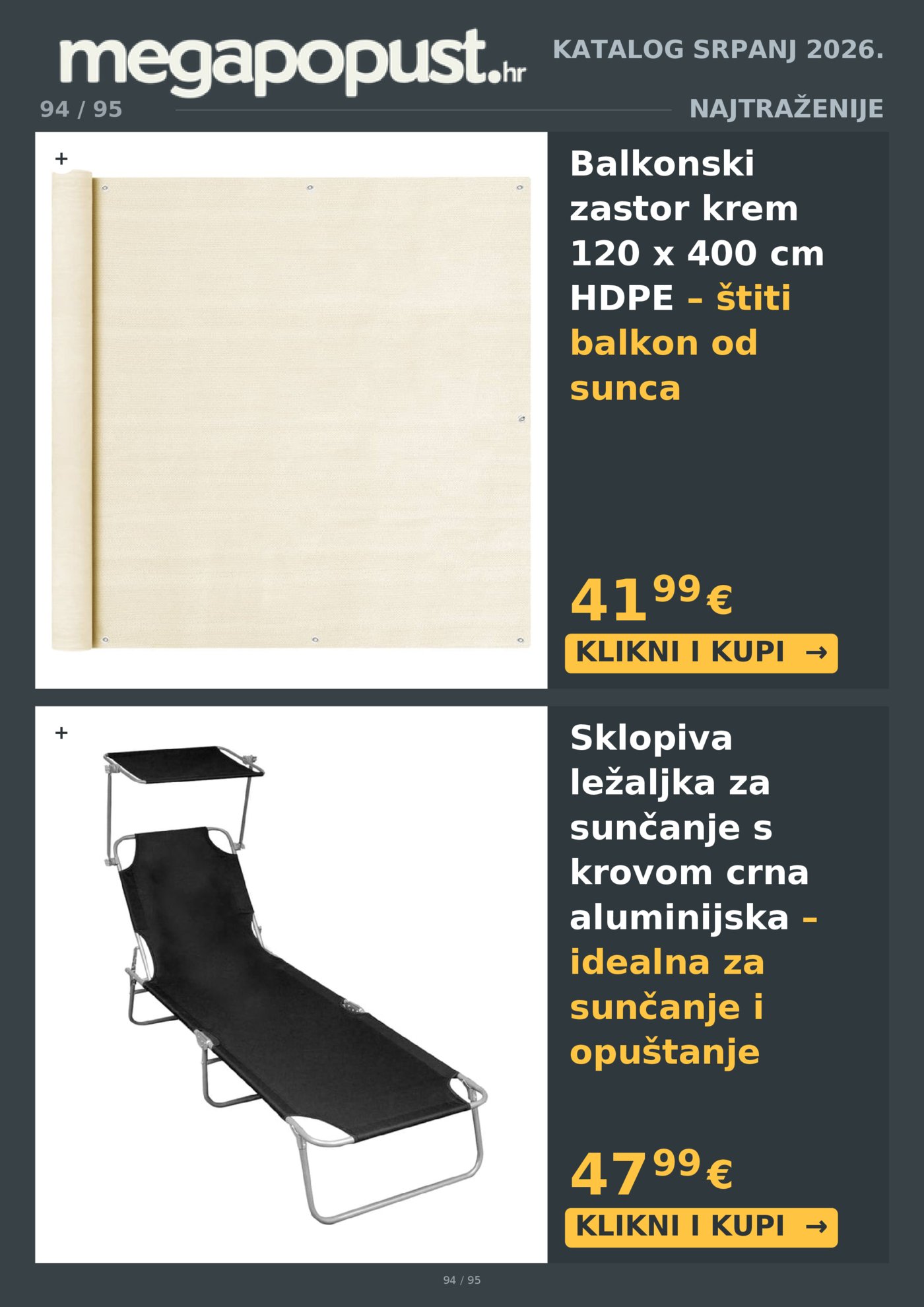 Megapopust.hr katalog Srpanj/Kolovoz 2026