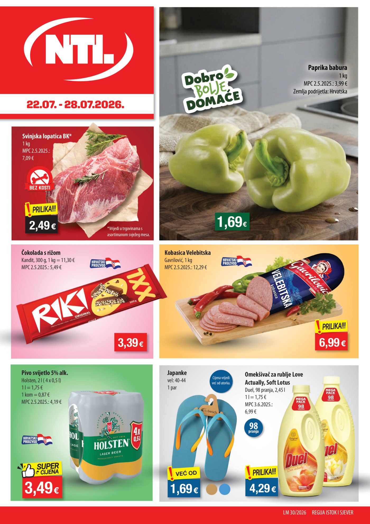NTL katalog Akcija 22.07. - 28.07.2026. Istok, Sjever