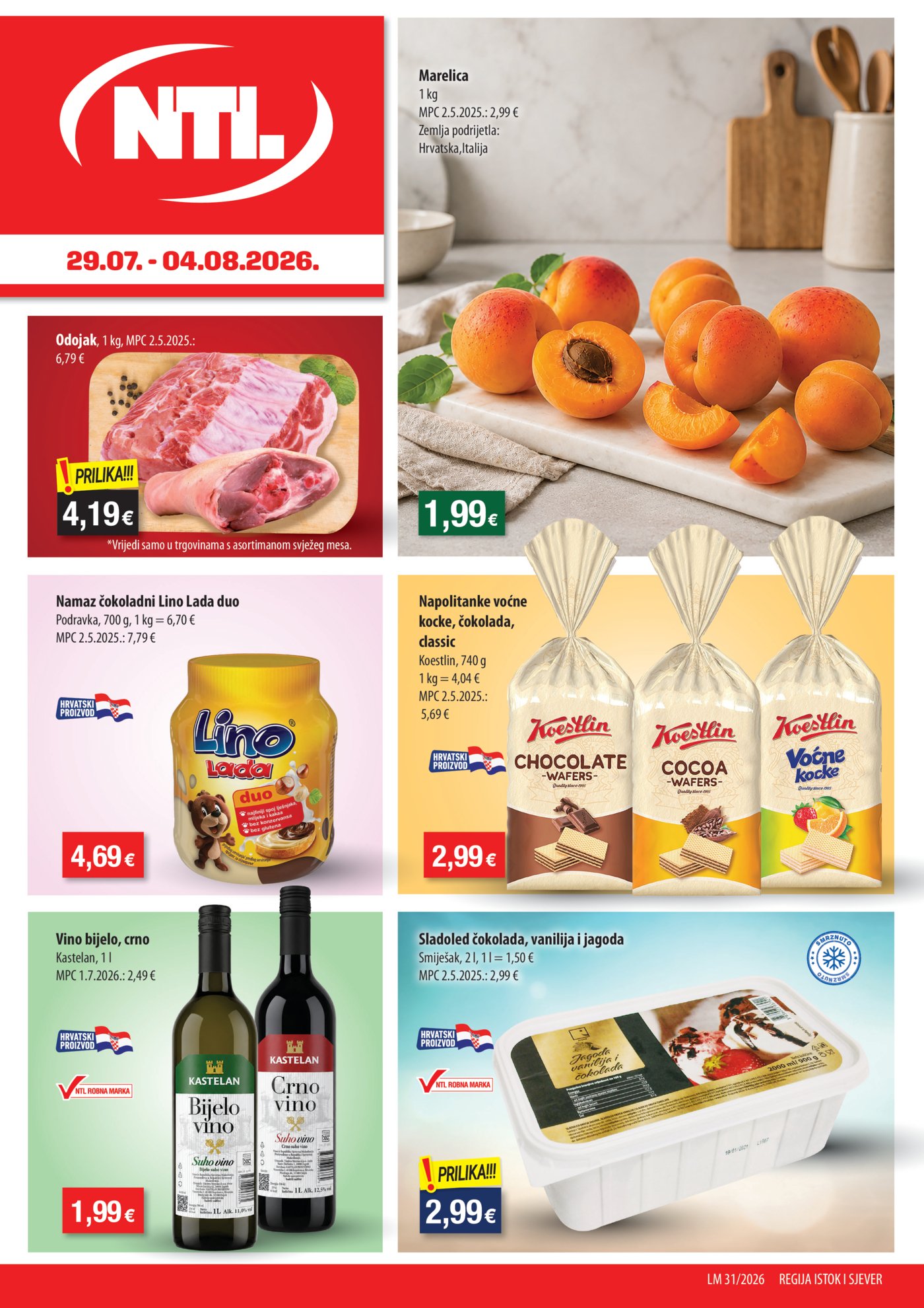 NTL katalog Akcija 29.07.-04.08.2026. Istok, Sjever