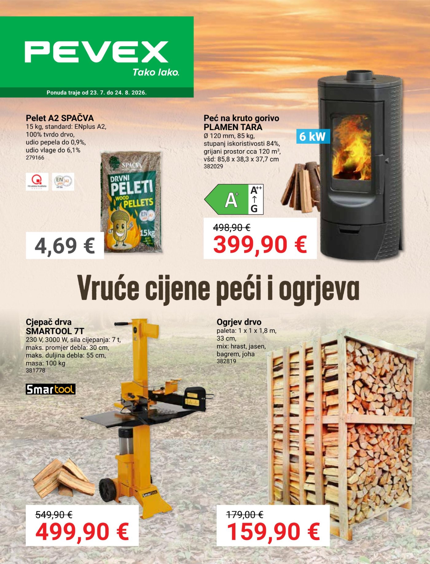 Pevex katalog Akcija 23.07.-24.08.2026.