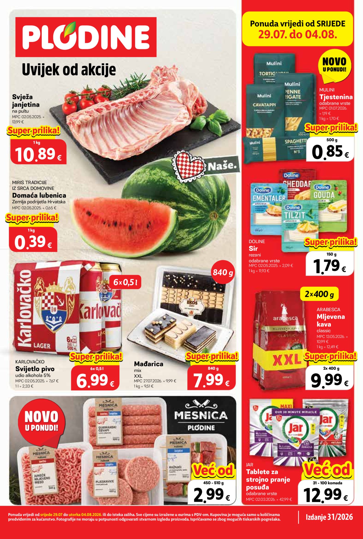 Plodine katalog Akcija 29.07.-04.08.2026.