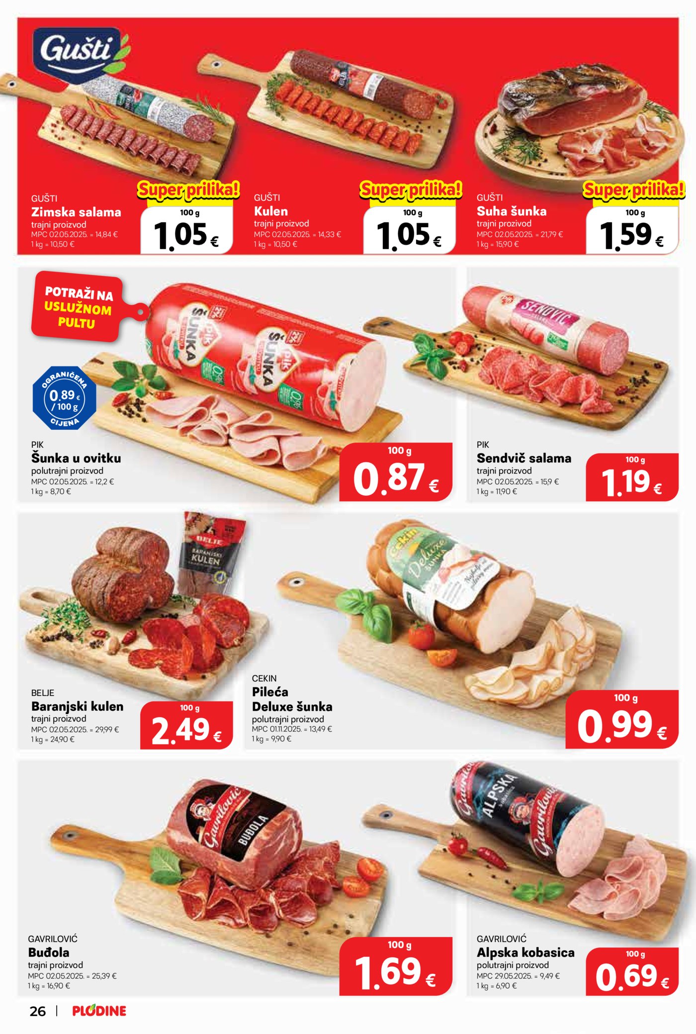 Plodine katalog Akcija 29.07.-04.08.2026.