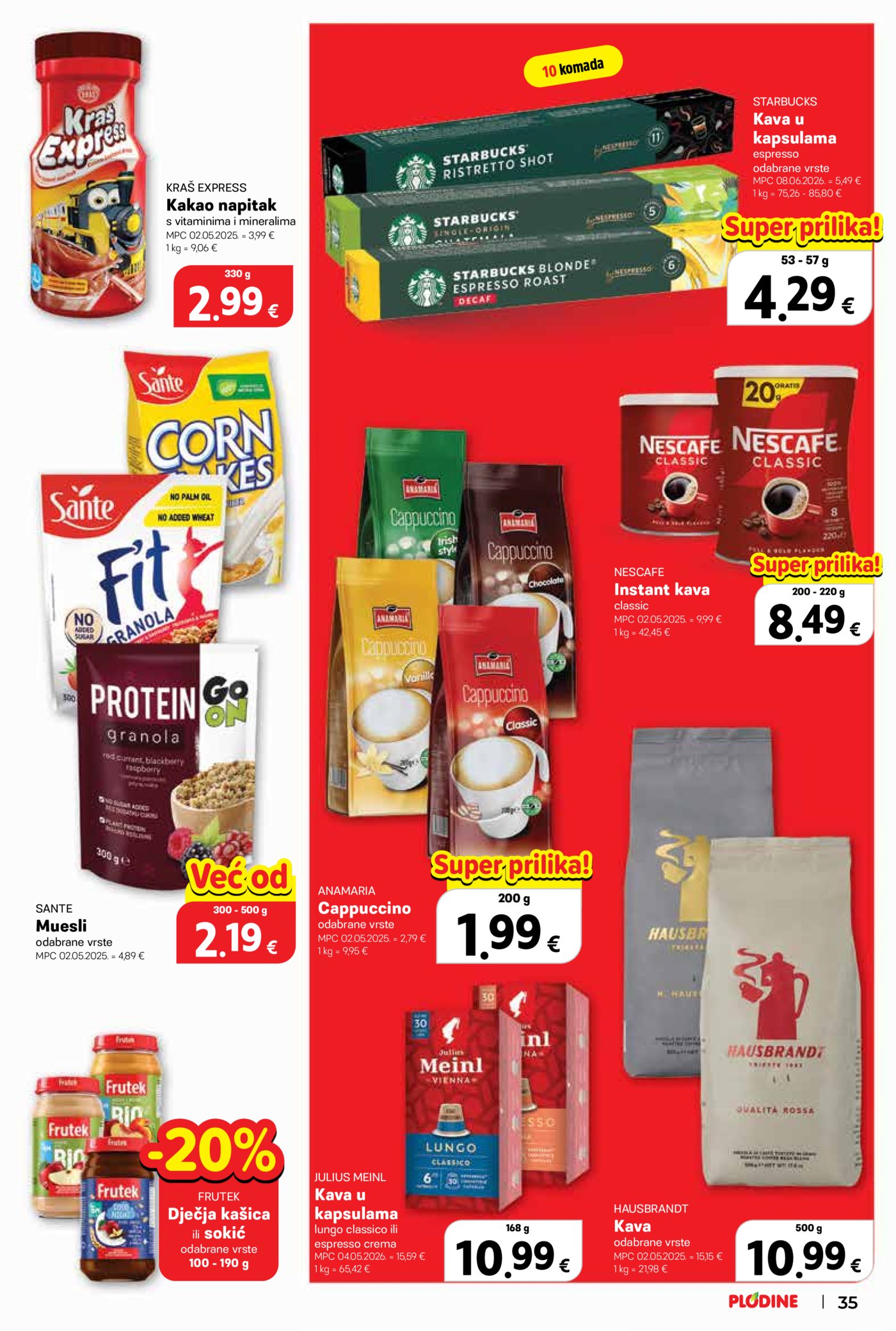 Plodine katalog Akcija 29.07.-04.08.2026.