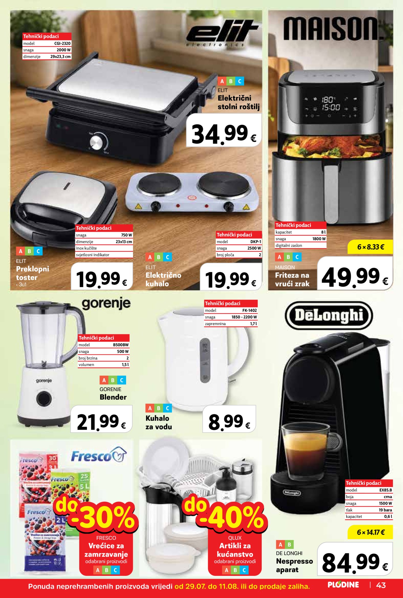 Plodine katalog Akcija 29.07.-04.08.2026.