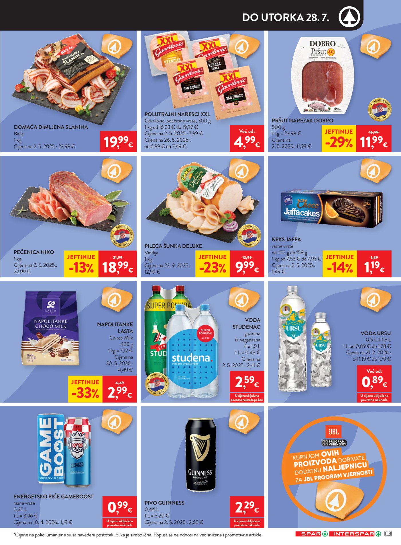 SPAR INTERSPAR katalog Akcija 22.07. - 28.07.2026.
