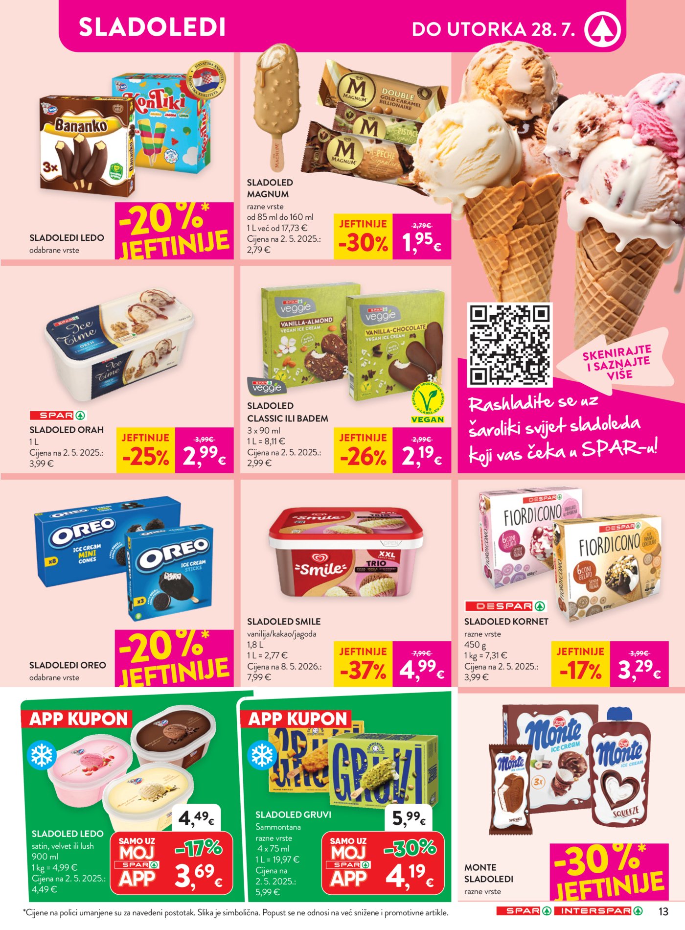 SPAR INTERSPAR katalog Akcija 22.07. - 28.07.2026.