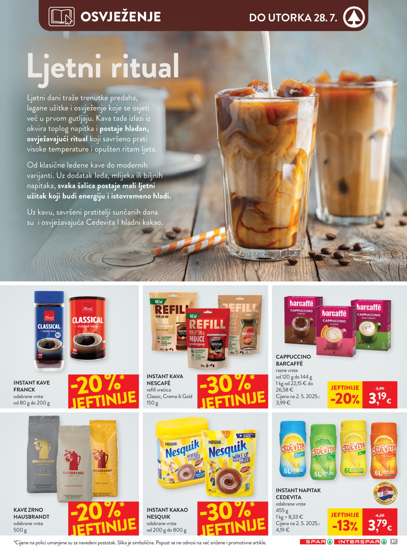 SPAR INTERSPAR katalog Akcija 22.07. - 28.07.2026.