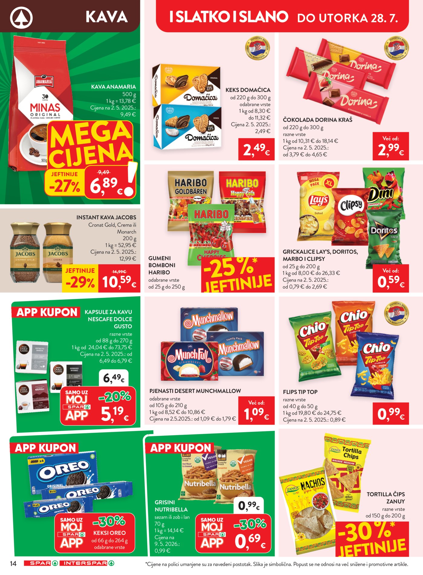 SPAR INTERSPAR katalog Akcija 22.07. - 28.07.2026.