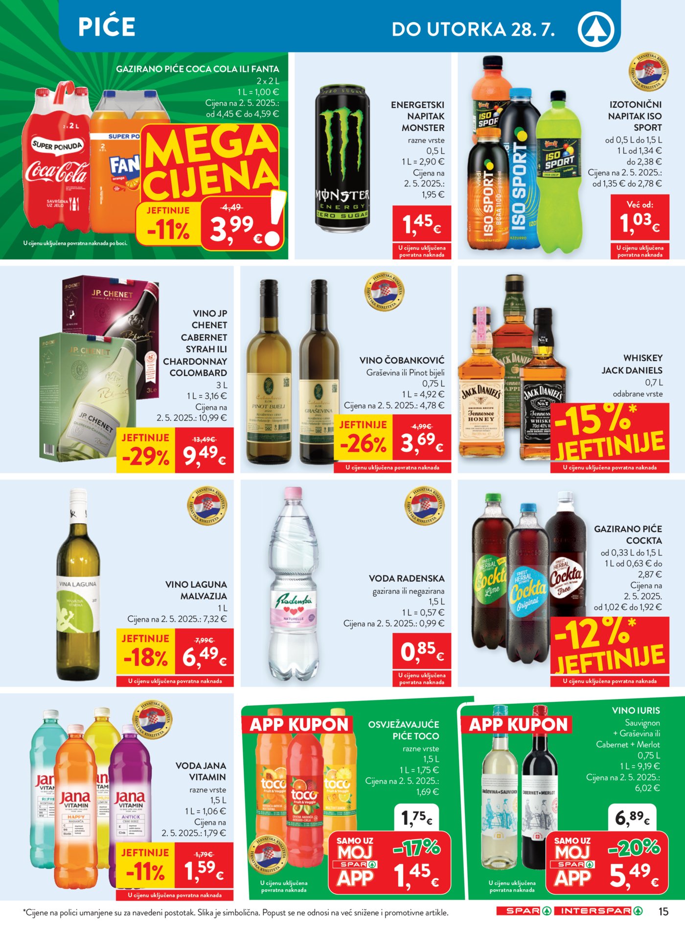 SPAR INTERSPAR katalog Akcija 22.07. - 28.07.2026.