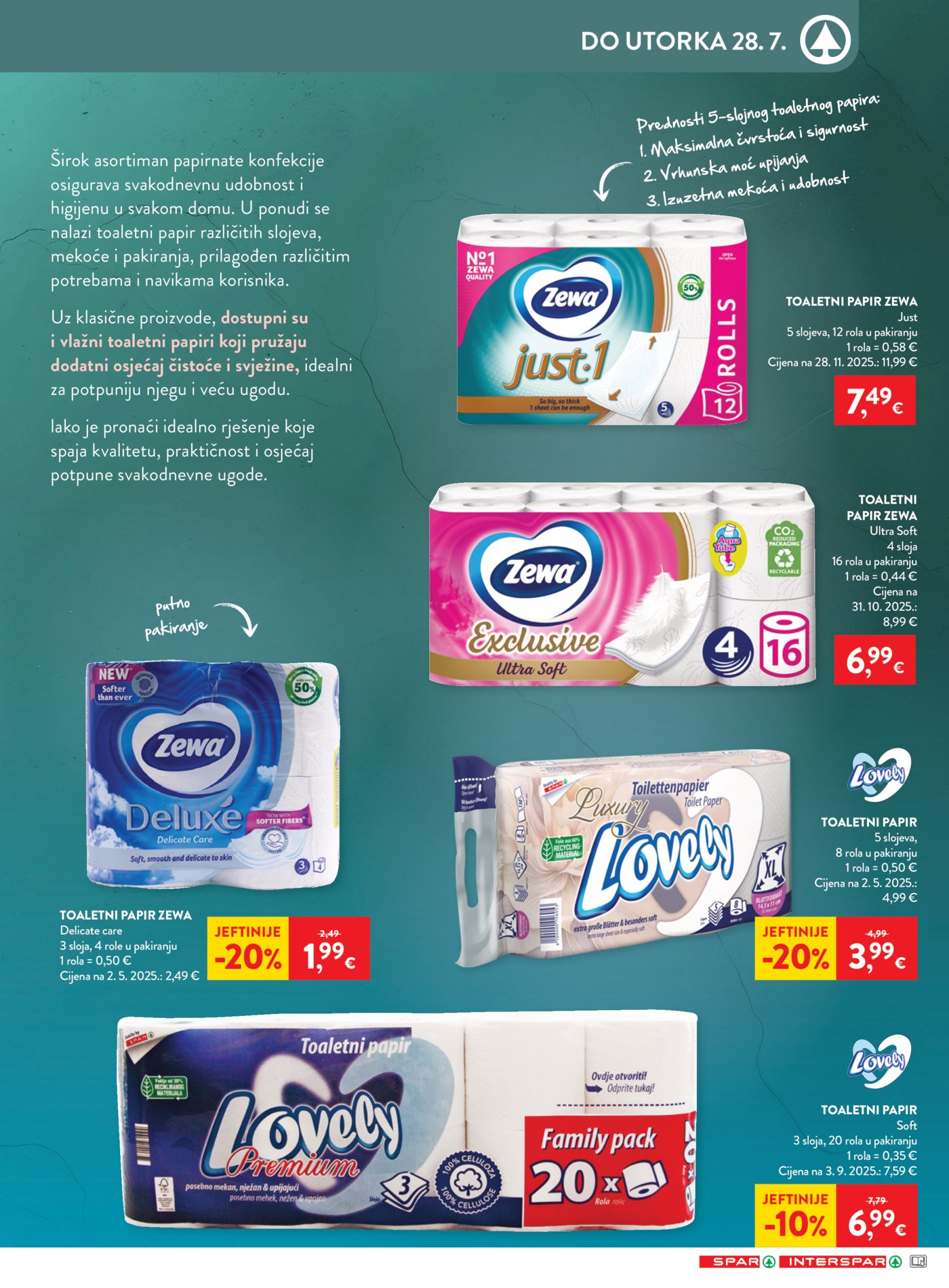 SPAR INTERSPAR katalog Akcija 22.07. - 28.07.2026.